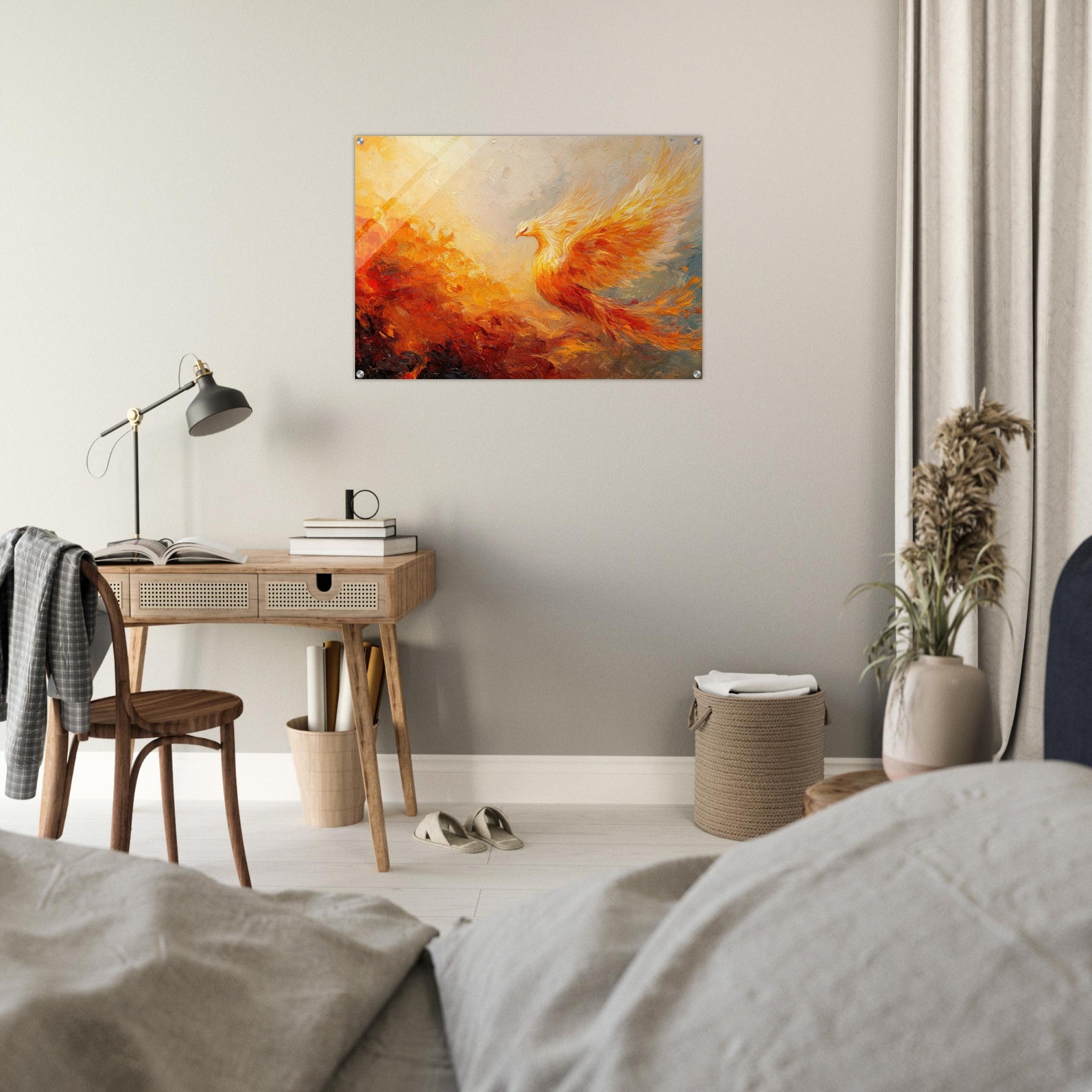 Acrylic Print Landscape - Impressionist Phoenix Rebirth Impressionism Did 2 - Shop Ai Art WebShop - Digital Art online Store