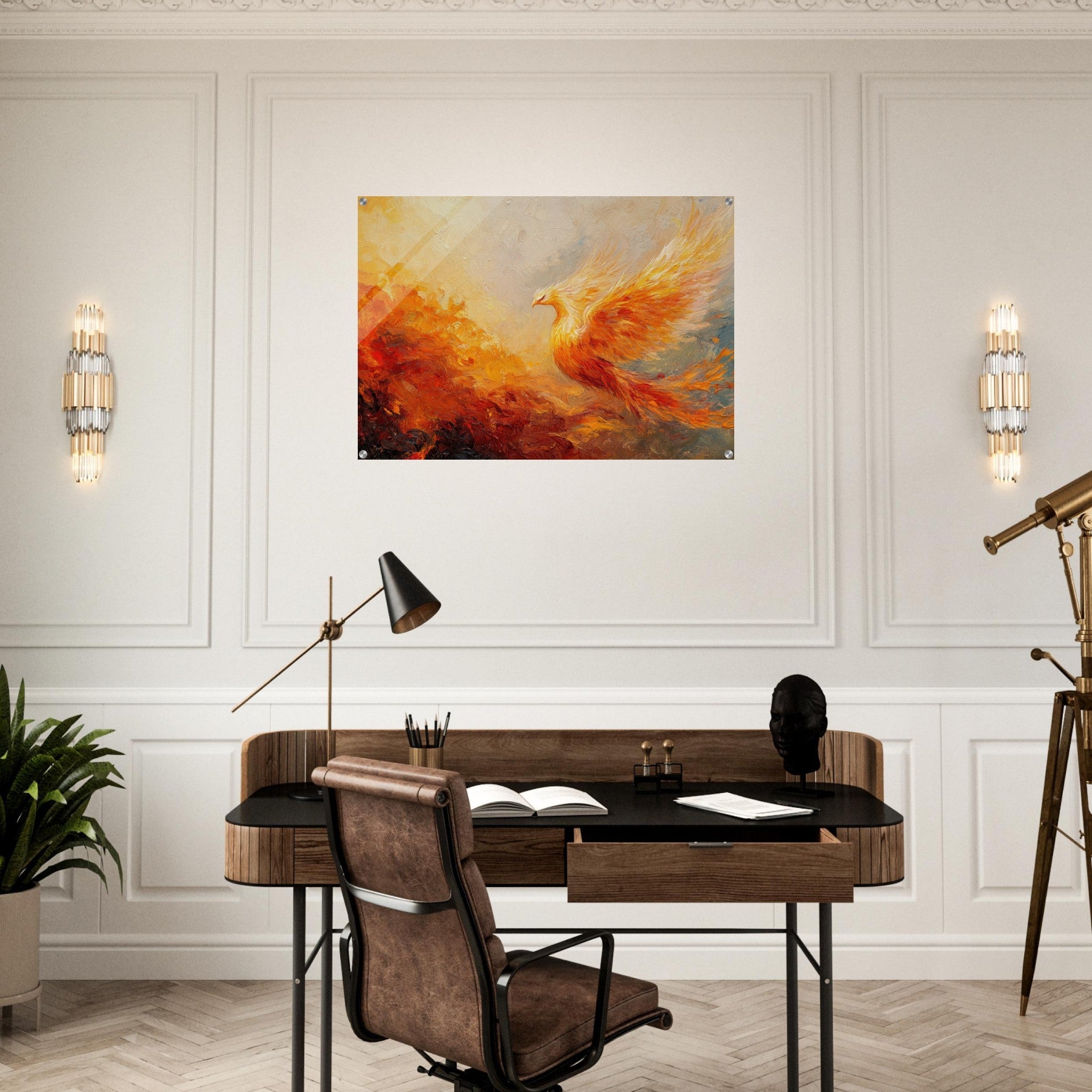 Acrylic Print Landscape - Impressionist Phoenix Rebirth Impressionism Did 2 - Shop Ai Art WebShop - Digital Art online Store