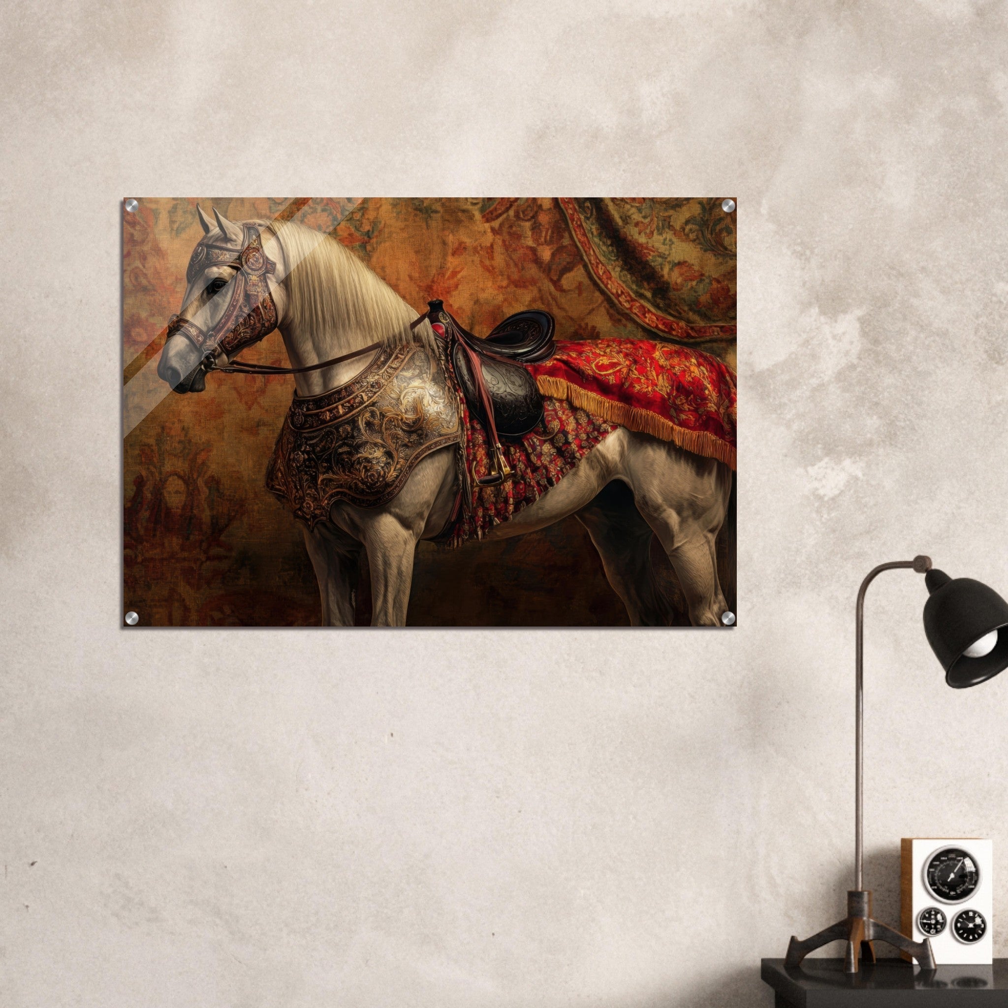 Acrylic Print Landscape - Renaissance Portrait of a Noble Horse A dignified 2 - Shop Ai Art WebShop - Digital Art online Store