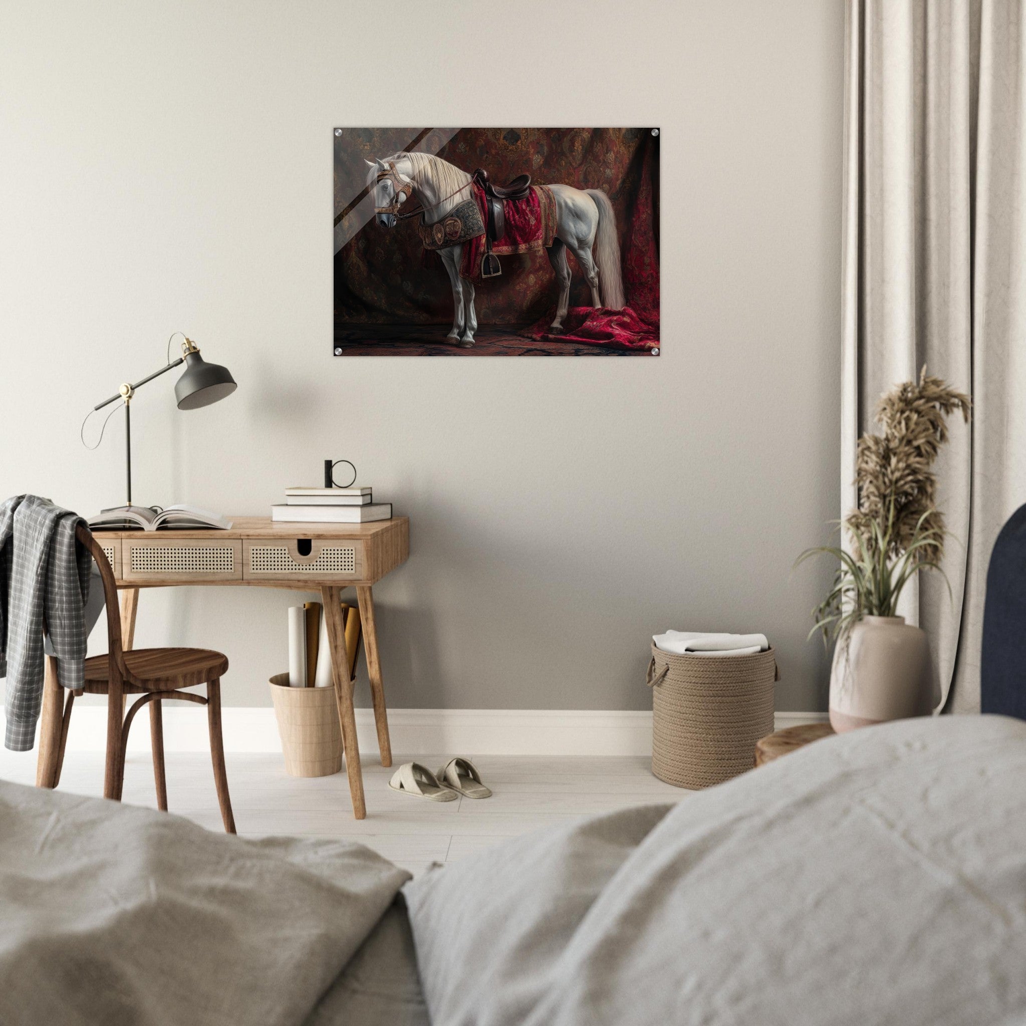 Acrylic Print Landscape - Renaissance Portrait of a Noble Horse A dignified 4 - Shop Ai Art WebShop - Digital Art online Store