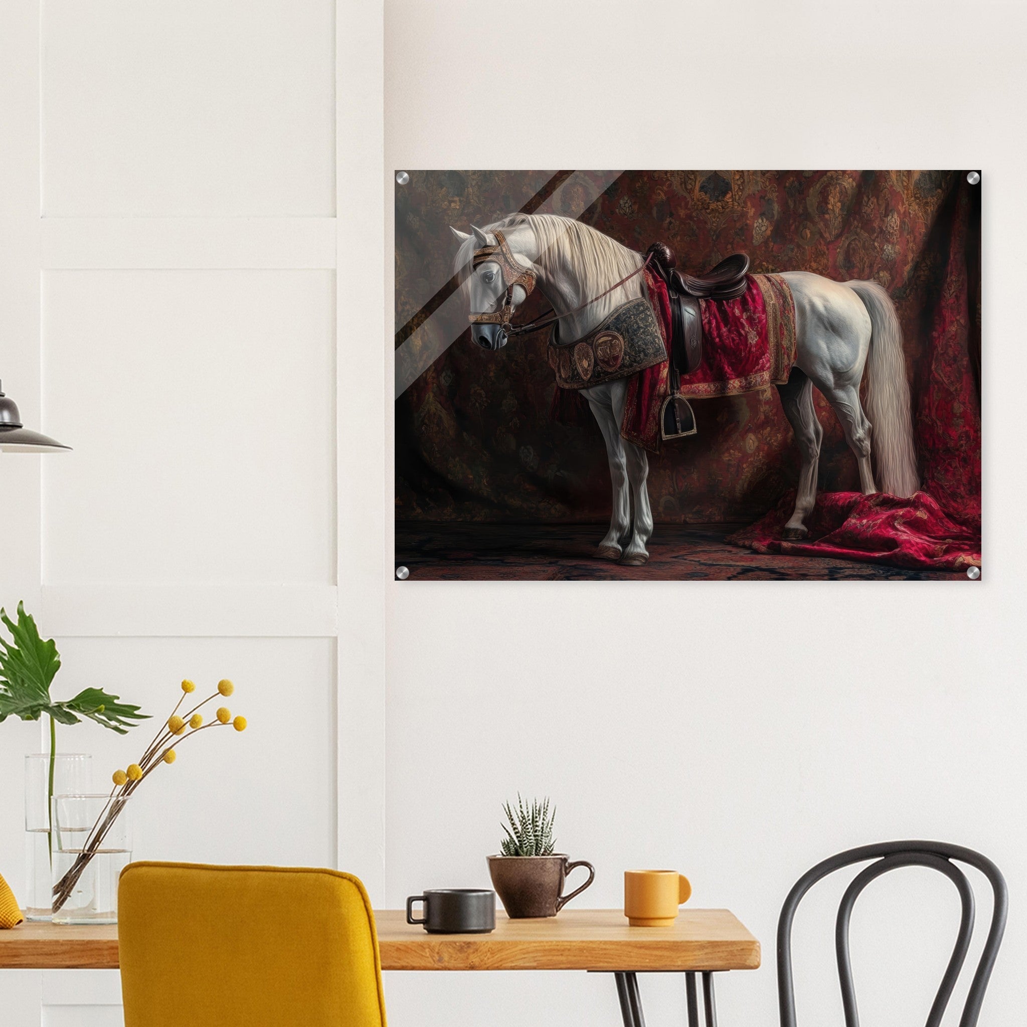 Acrylic Print Landscape - Renaissance Portrait of a Noble Horse A dignified 4 - Shop Ai Art WebShop - Digital Art online Store