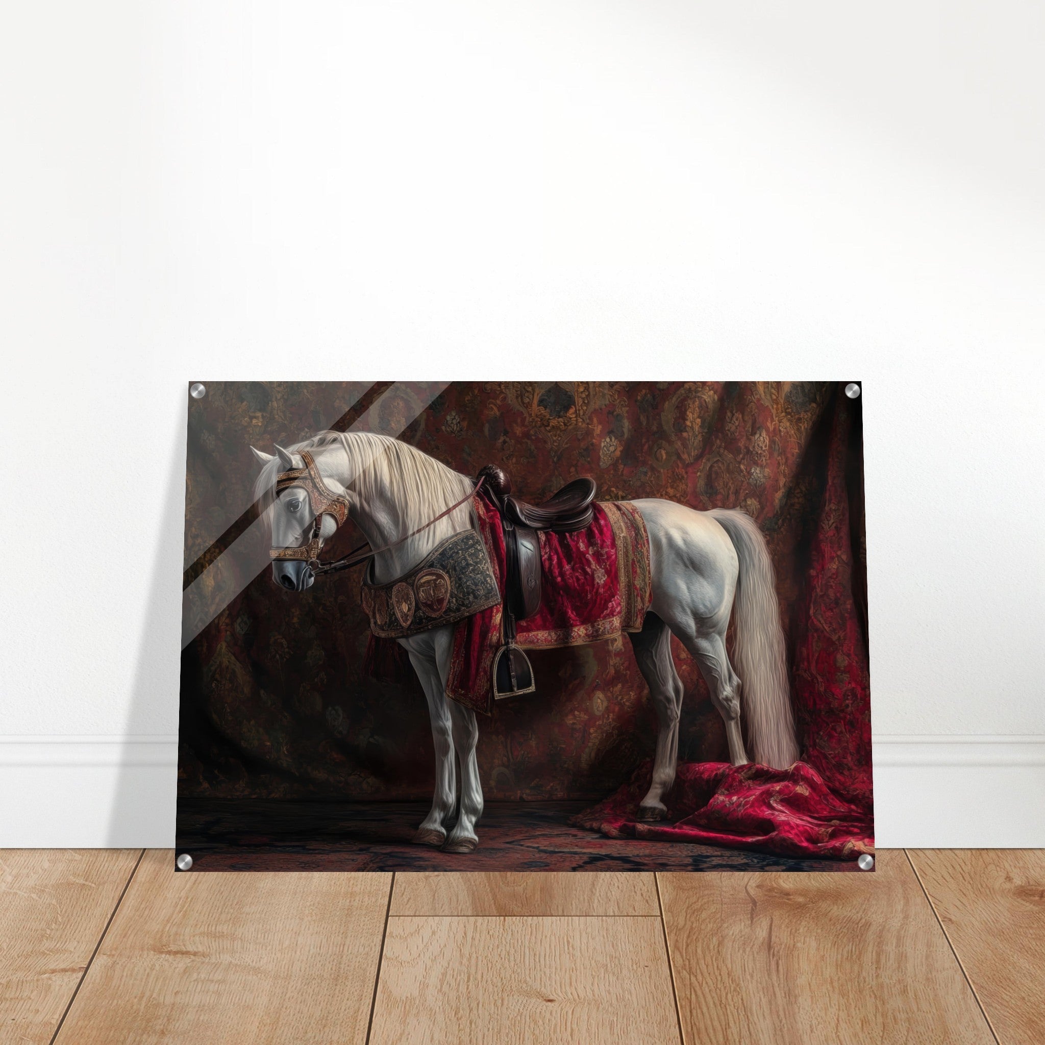 Acrylic Print Landscape - Renaissance Portrait of a Noble Horse A dignified 4 - Shop Ai Art WebShop - Digital Art online Store