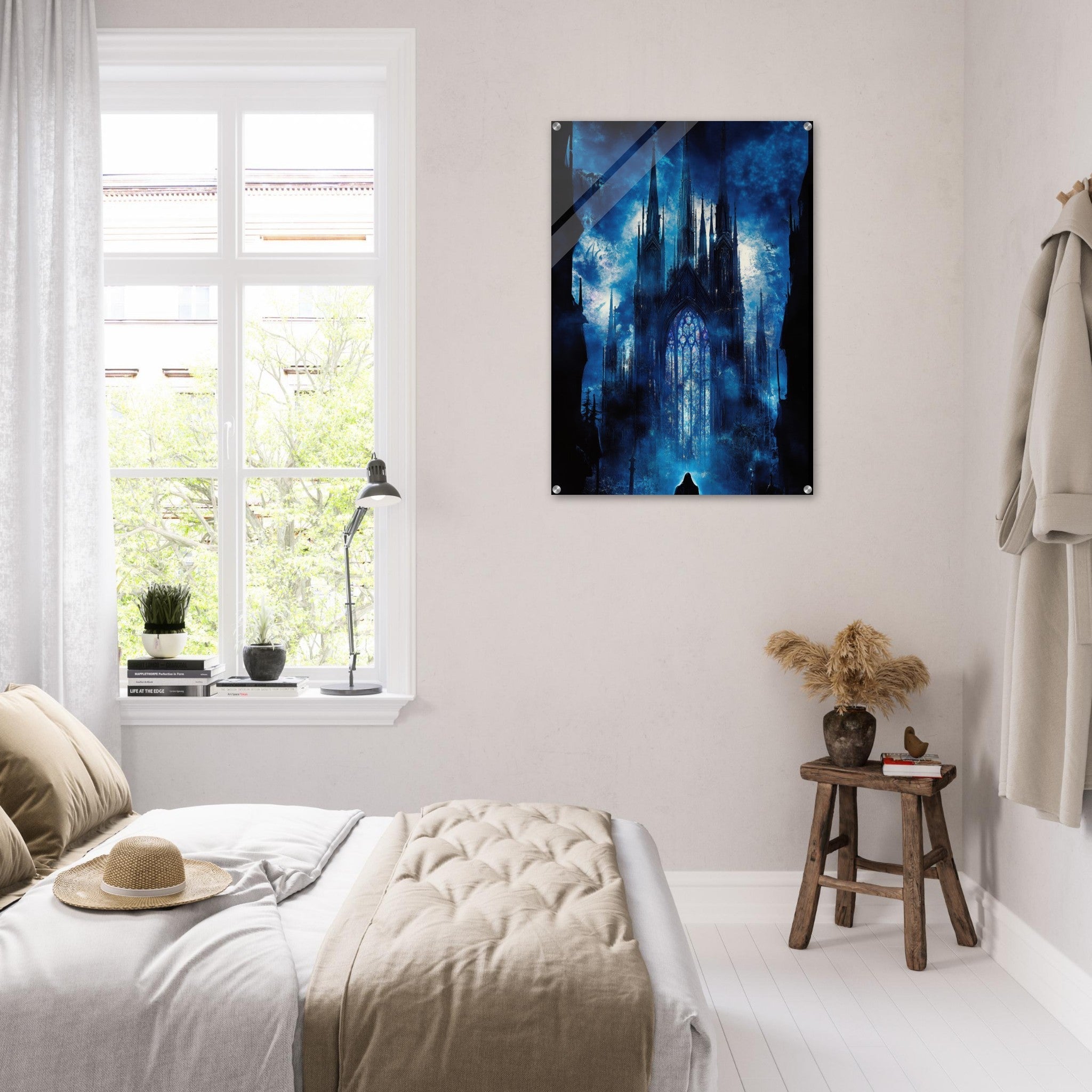 Acrylic Print Portrait - Gothic Cathedral of Lost Magic A haunting Gothic - Shop Ai Art WebShop - Digital Art online Store