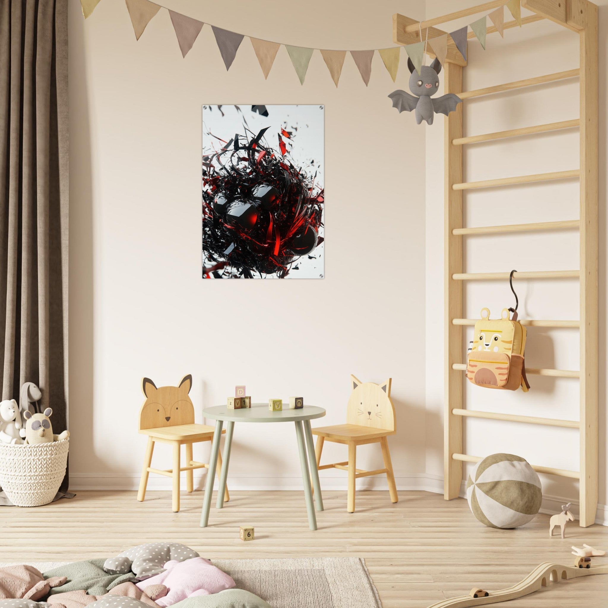 Acrylic Print Portrait - Gravitys Collapse A violent implosion of fragment 4 - Ai Art Force