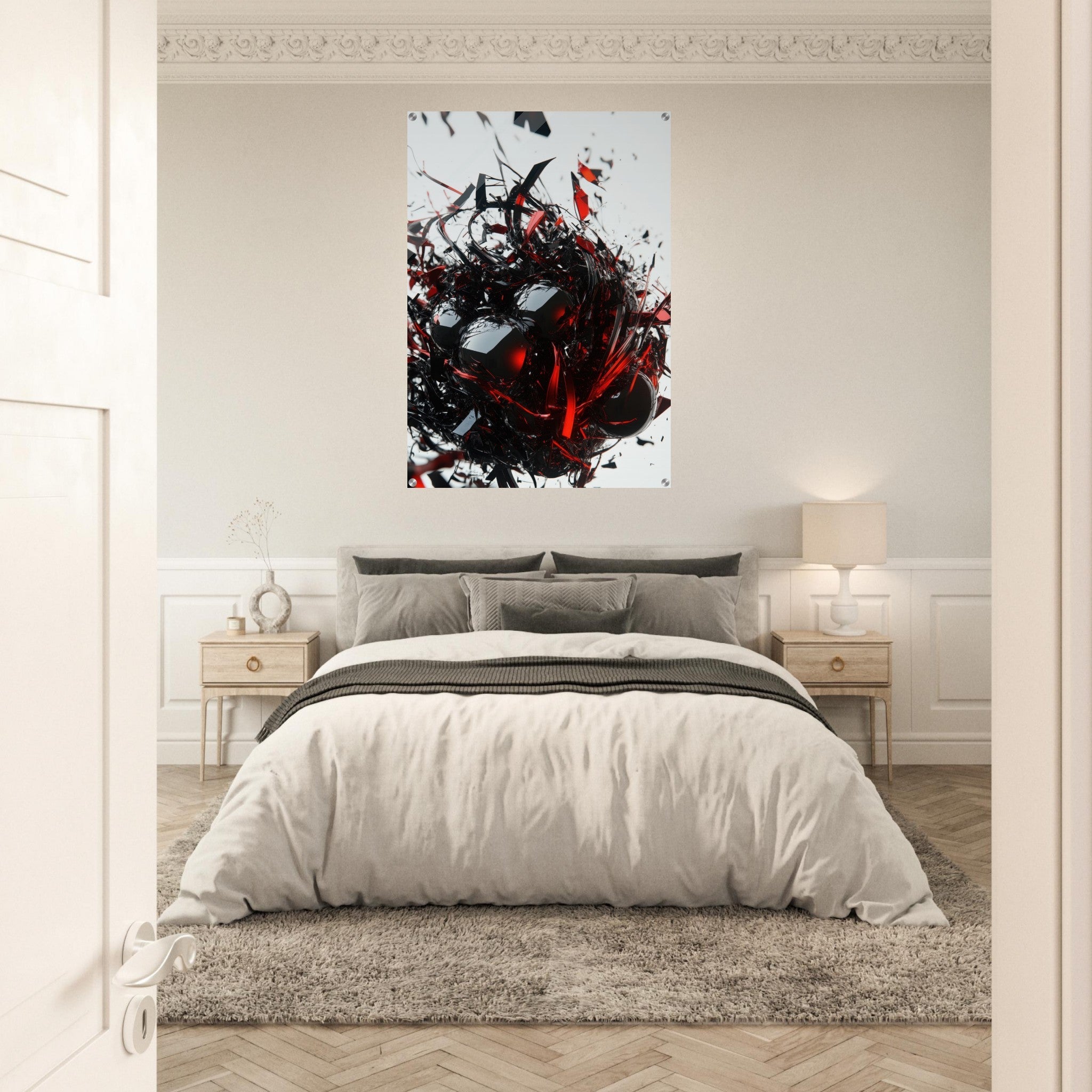 Acrylic Print Portrait - Gravitys Collapse A violent implosion of fragment 4 - Ai Art Force