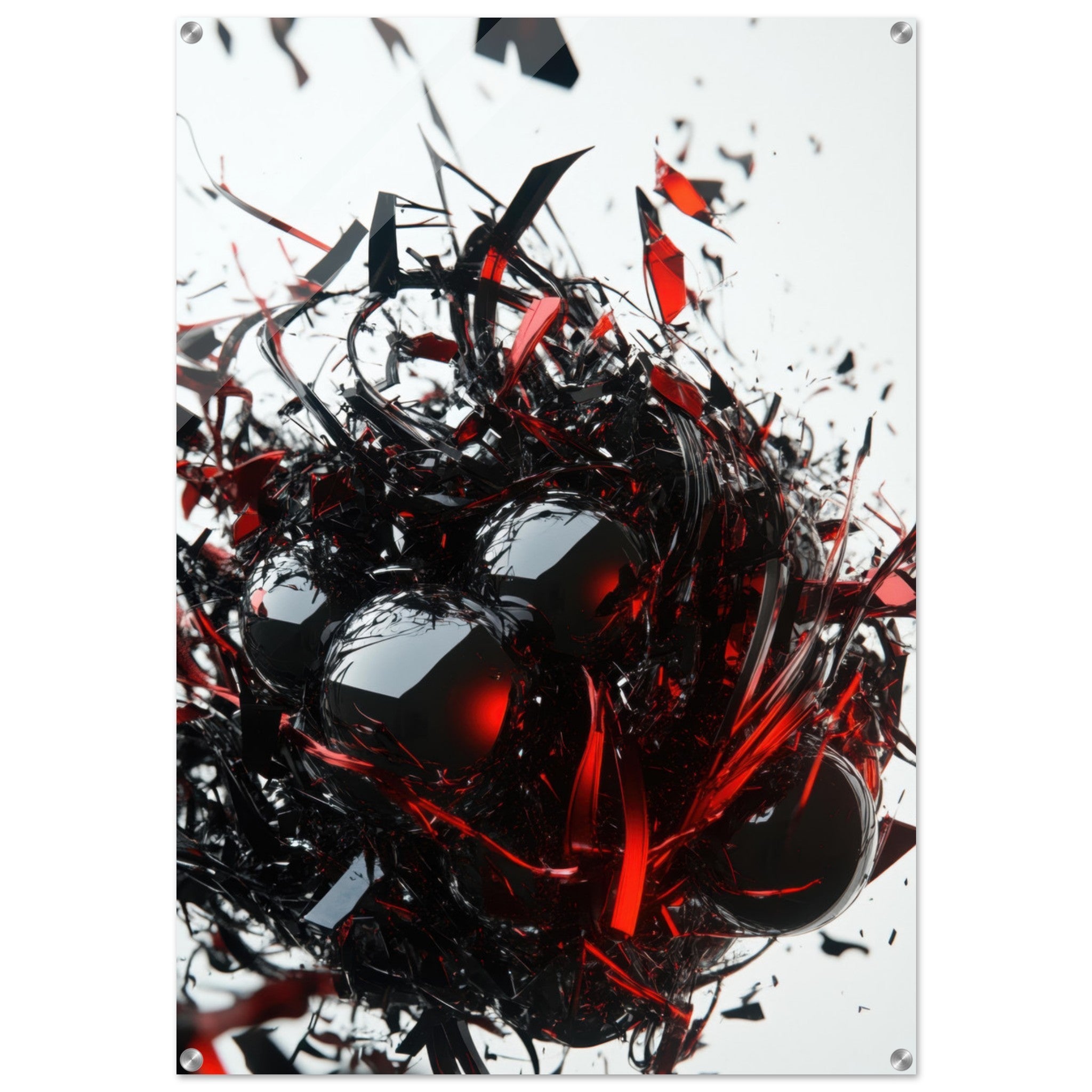 Acrylic Print Portrait - Gravitys Collapse A violent implosion of fragment 4 - Ai Art Force