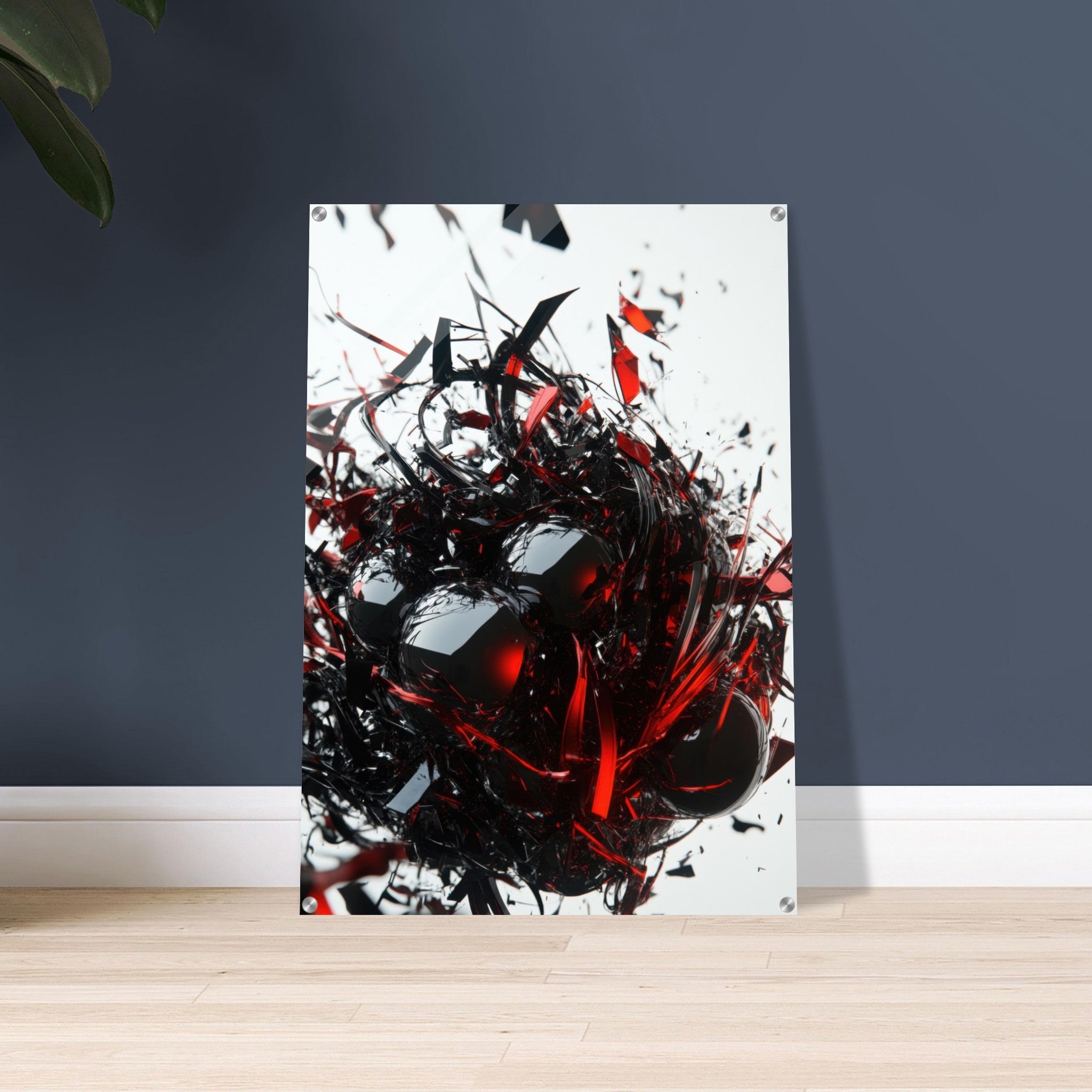 Acrylic Print Portrait - Gravitys Collapse A violent implosion of fragment 4 - Ai Art Force