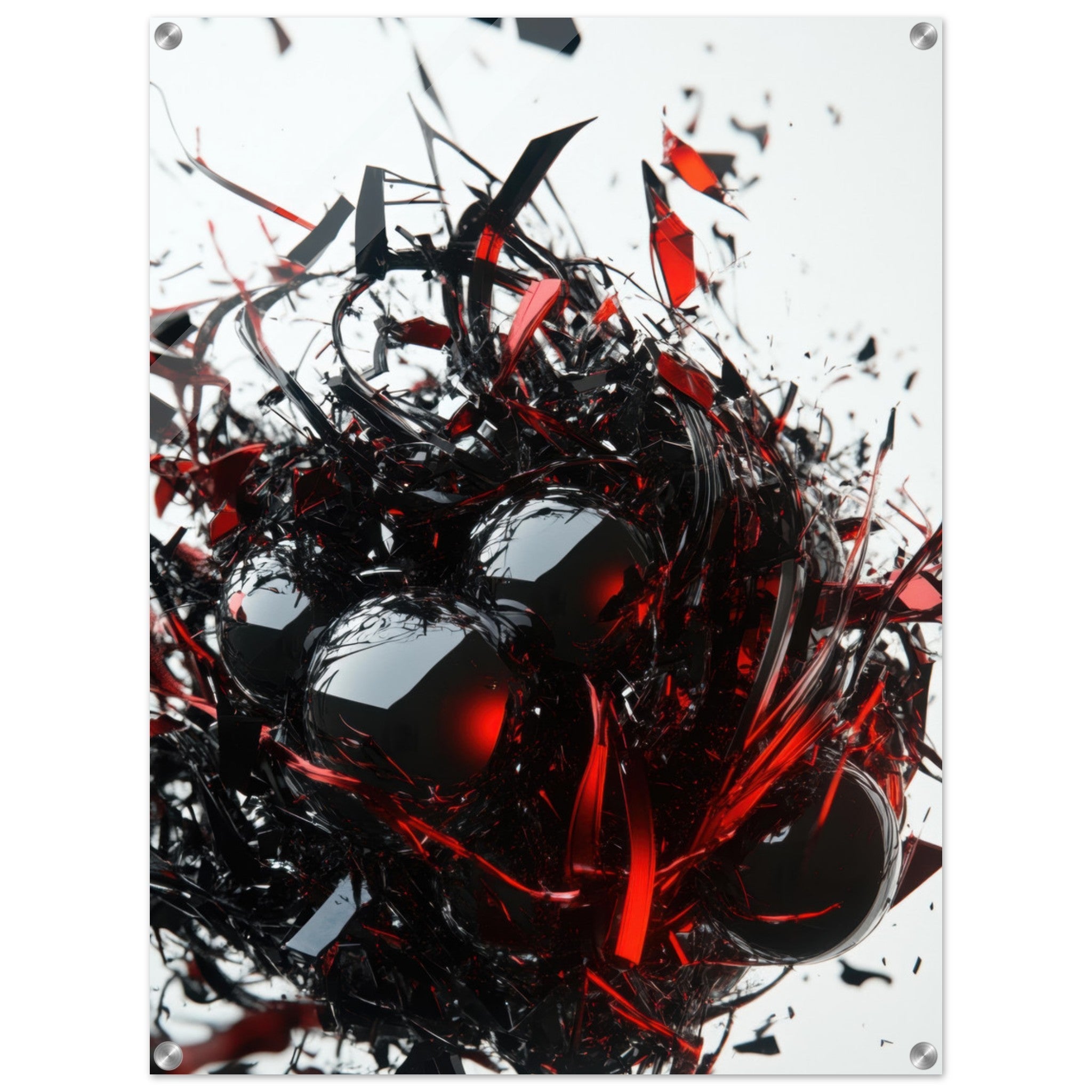 Acrylic Print Portrait - Gravitys Collapse A violent implosion of fragment 4 - Ai Art Force