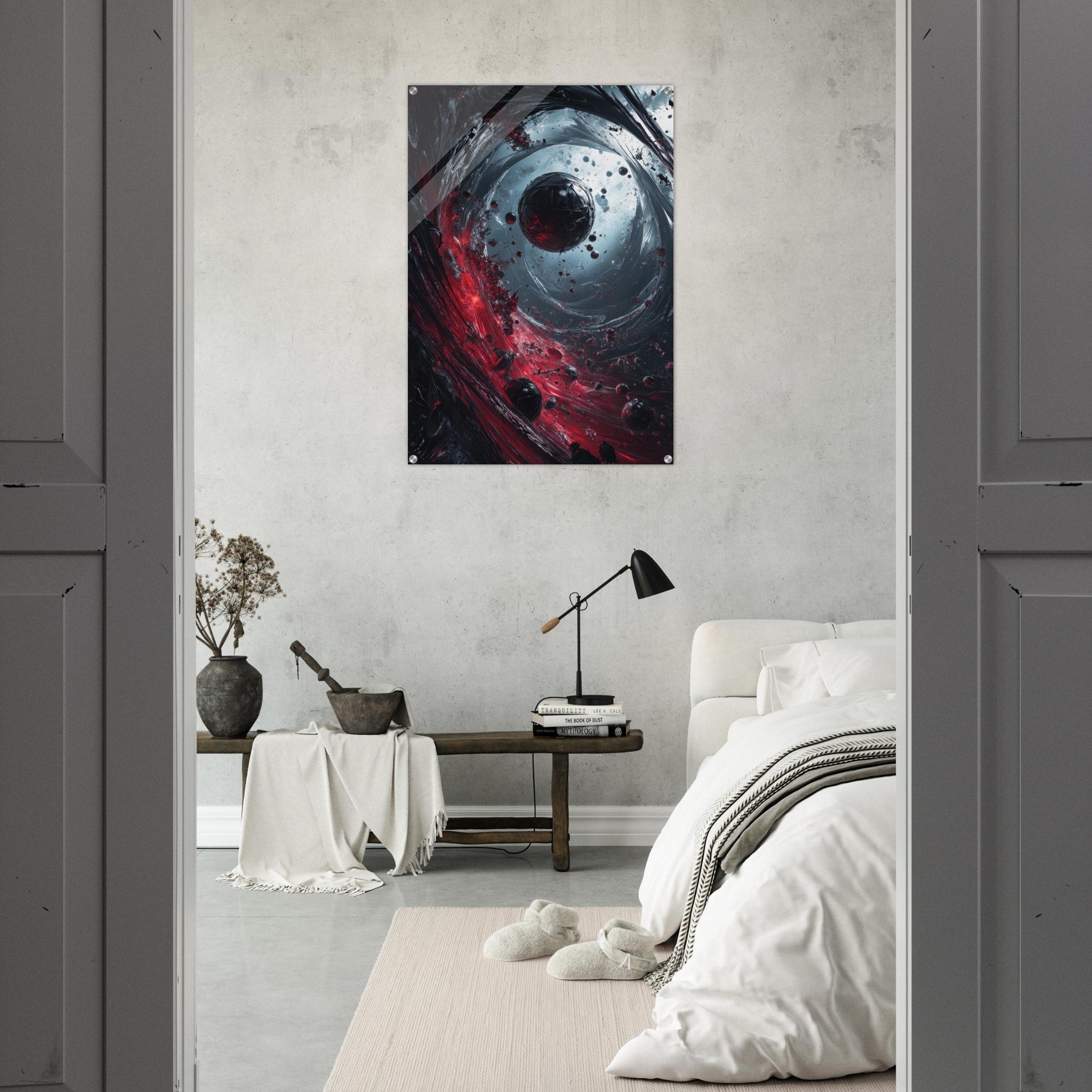 Acrylic Print Portrait - Gravitys Collapse A violent implosion of fragment 6 - Ai Art Force