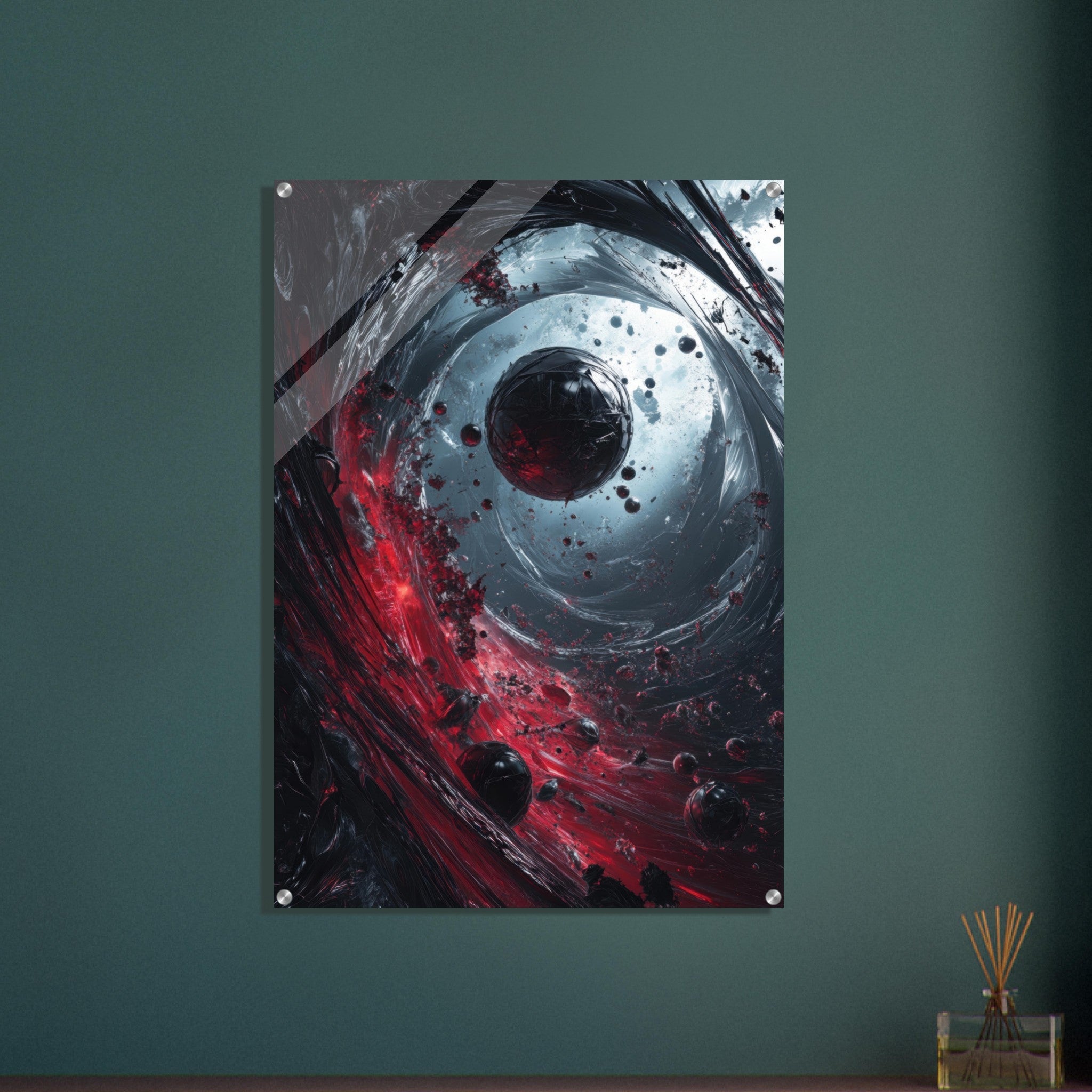 Acrylic Print Portrait - Gravitys Collapse A violent implosion of fragment 6 - Ai Art Force