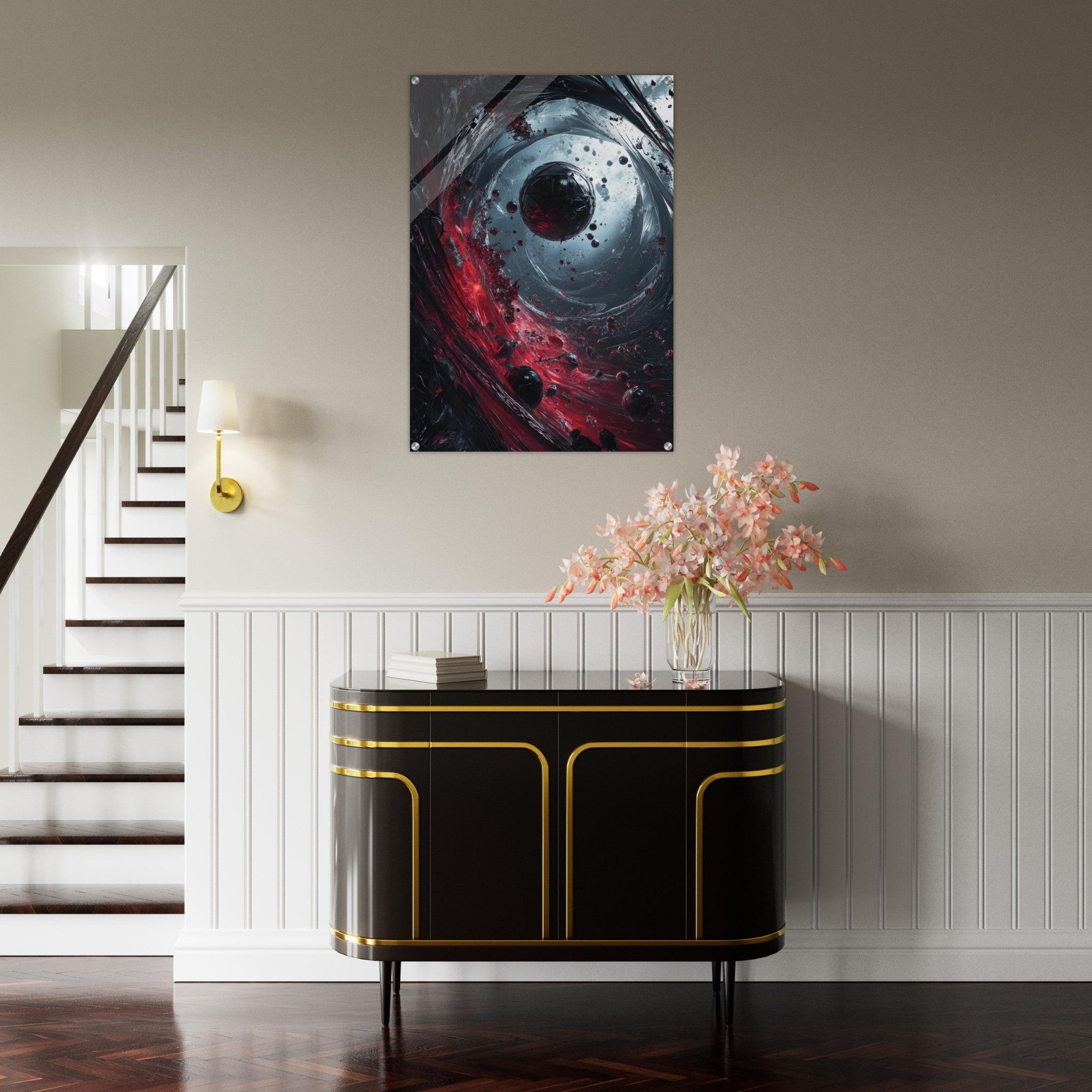 Acrylic Print Portrait - Gravitys Collapse A violent implosion of fragment 6 - Ai Art Force