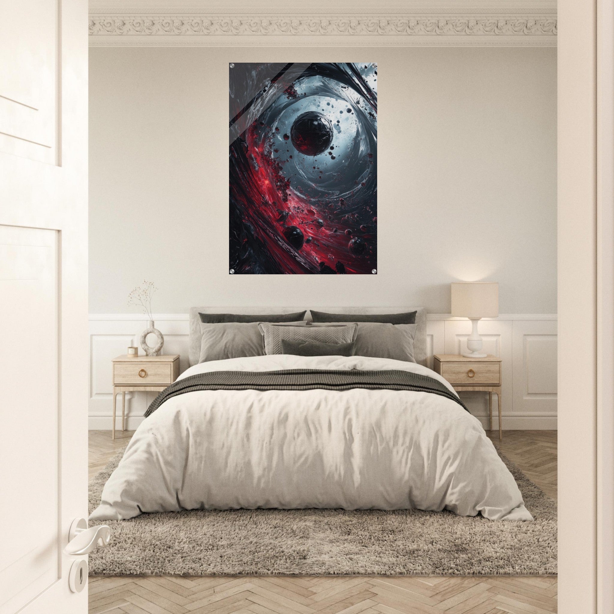 Acrylic Print Portrait - Gravitys Collapse A violent implosion of fragment 6 - Ai Art Force
