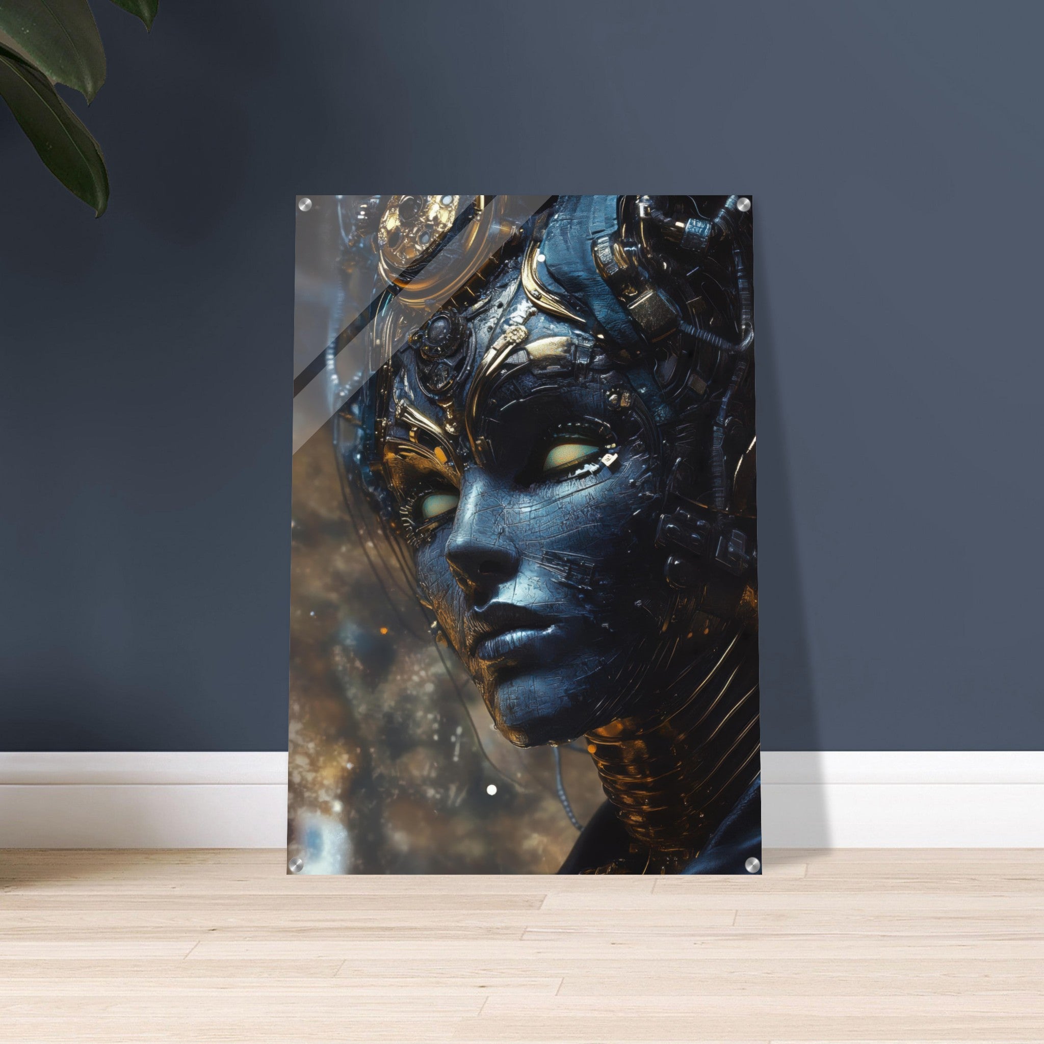 Acrylic Print Portrait - The Cybernetic Dukes Masquerade A lavish master 2 - Shop Ai Art WebShop - Digital Art online Store