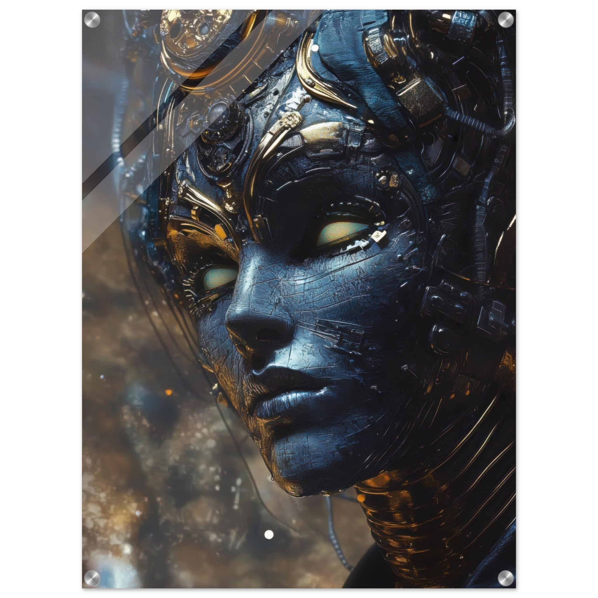 Acrylic Print Portrait - The Cybernetic Dukes Masquerade A lavish master 2 - Shop Ai Art WebShop - Digital Art online Store
