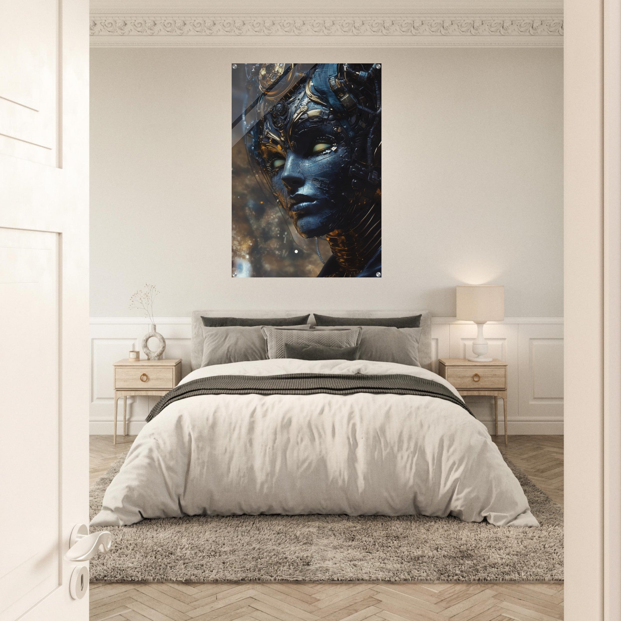 Acrylic Print Portrait - The Cybernetic Dukes Masquerade A lavish master 2 - Shop Ai Art WebShop - Digital Art online Store