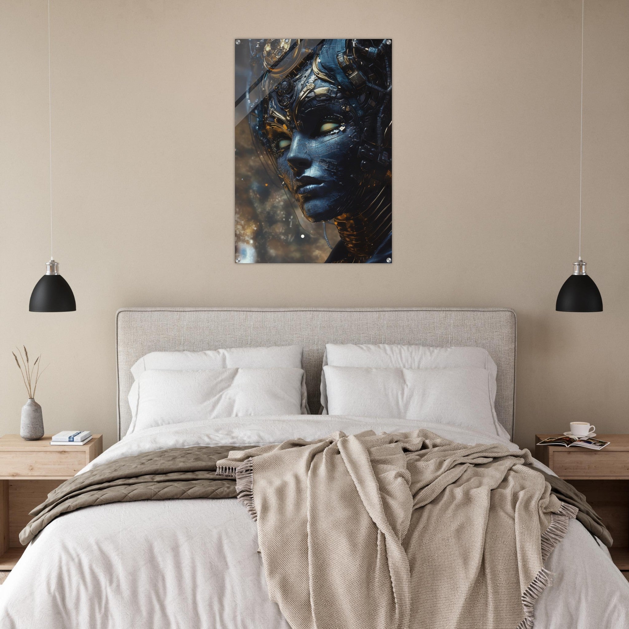 Acrylic Print Portrait - The Cybernetic Dukes Masquerade A lavish master 2 - Shop Ai Art WebShop - Digital Art online Store