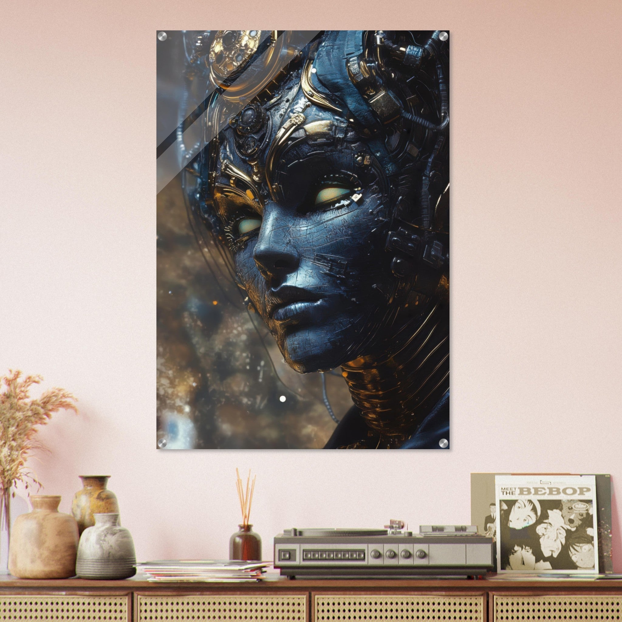 Acrylic Print Portrait - The Cybernetic Dukes Masquerade A lavish master 2 - Shop Ai Art WebShop - Digital Art online Store