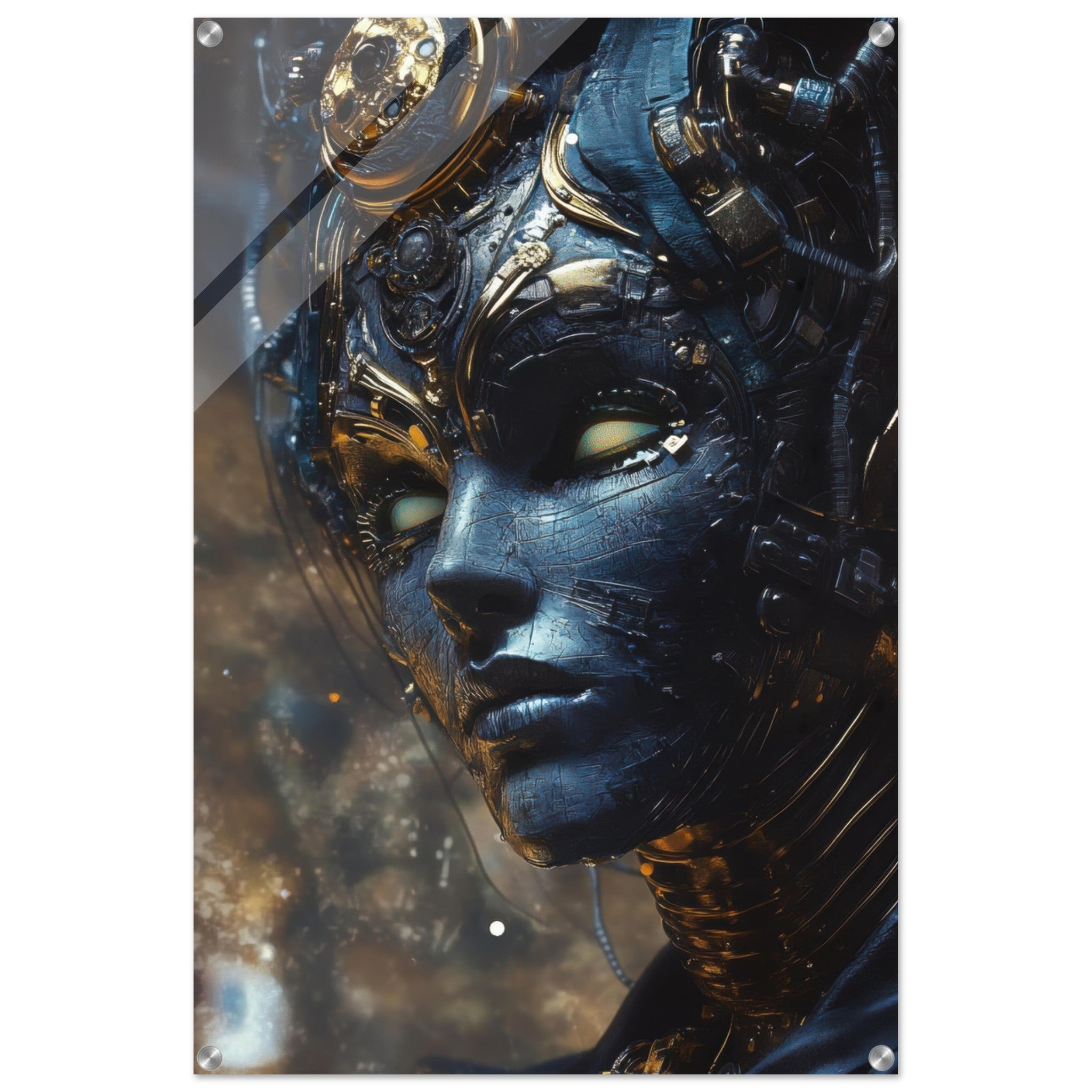 Acrylic Print Portrait - The Cybernetic Dukes Masquerade A lavish master 2 - Shop Ai Art WebShop - Digital Art online Store