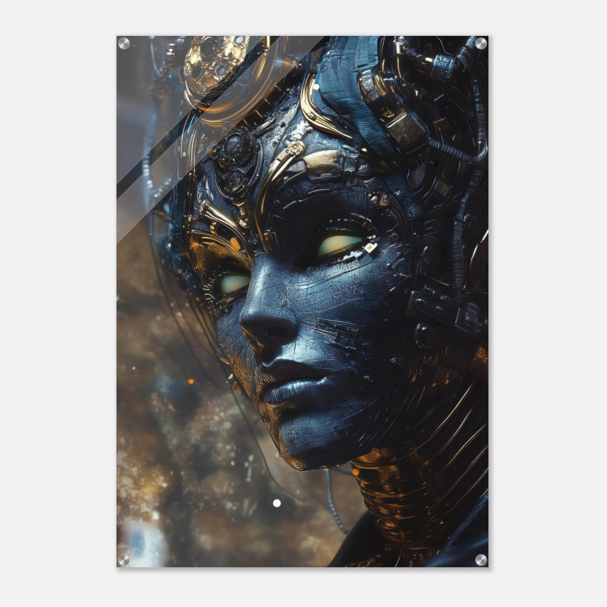 Acrylic Print Portrait - The Cybernetic Dukes Masquerade A lavish master 2 - Shop Ai Art WebShop - Digital Art online Store
