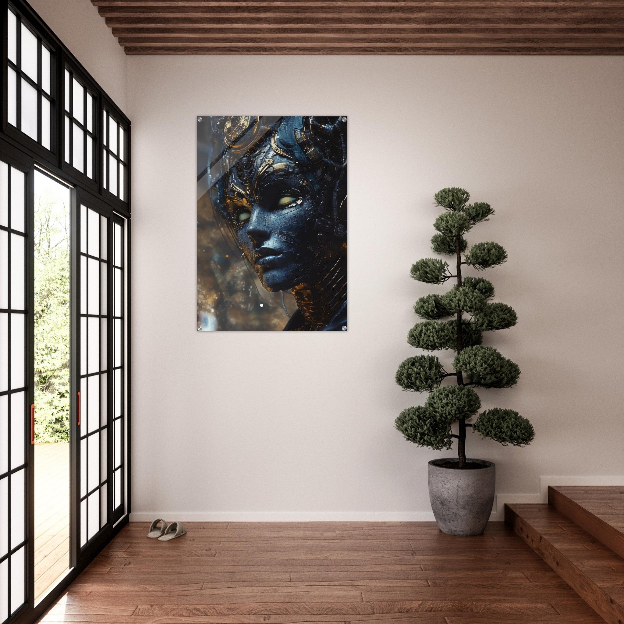 Acrylic Print Portrait - The Cybernetic Dukes Masquerade A lavish master 2 - Shop Ai Art WebShop - Digital Art online Store