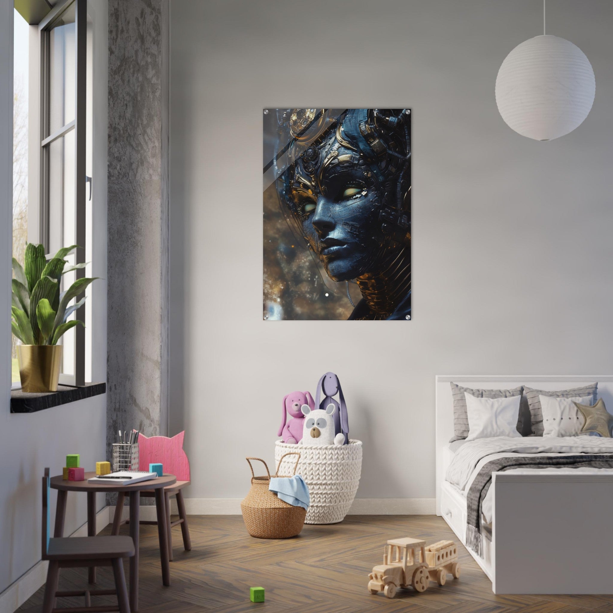 Acrylic Print Portrait - The Cybernetic Dukes Masquerade A lavish master 2 - Shop Ai Art WebShop - Digital Art online Store