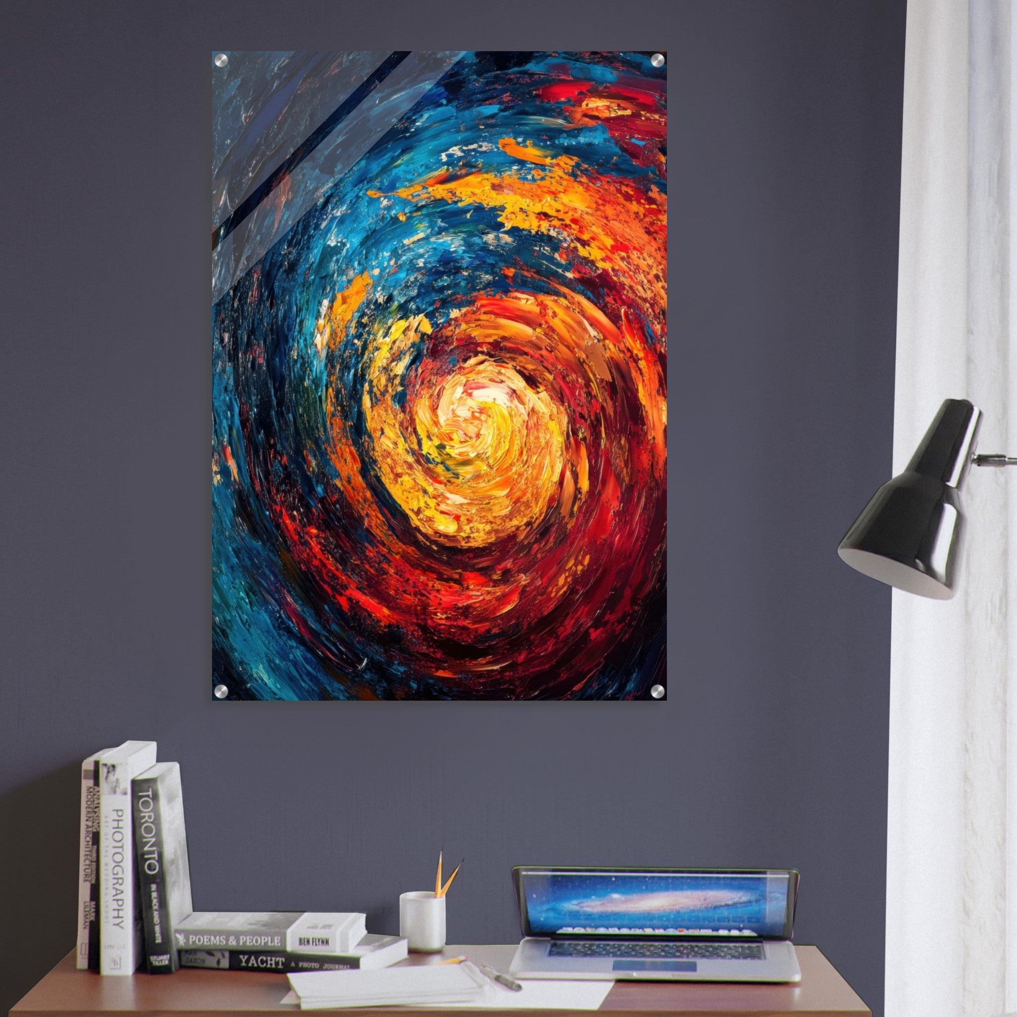 Acrylic Print Portrait - Vortex of Emotions A swirling fusion of vagrant - Shop Ai Art WebShop - Digital Art online Store