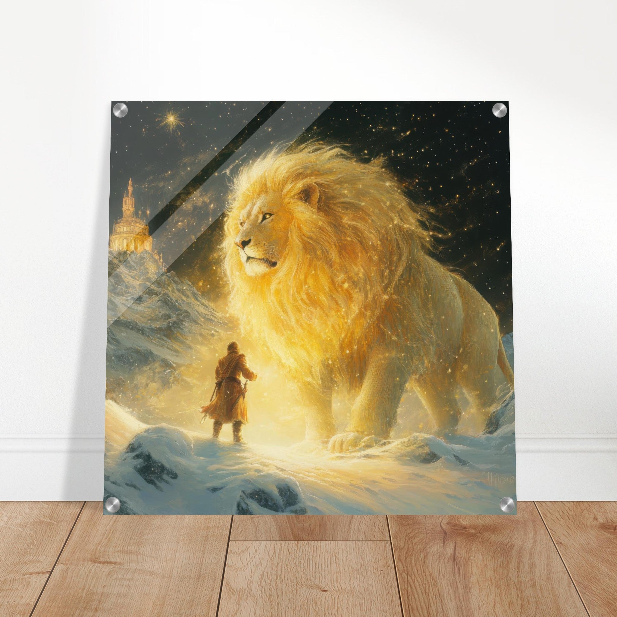 Acrylic Print Square - Christian Spirituality in Lewiss Works About Nar 2 - Shop Ai Art WebShop - Digital Art online Store