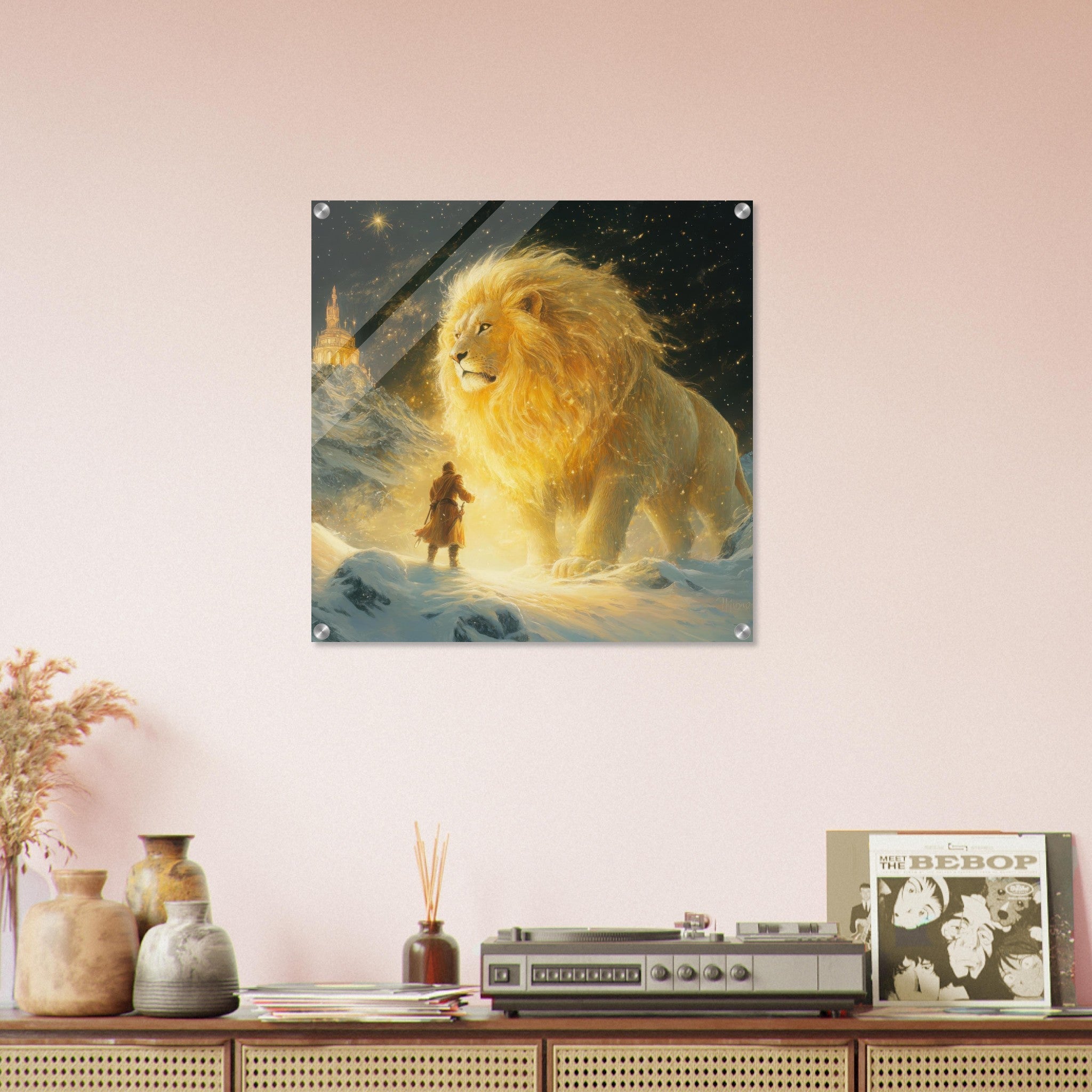 Acrylic Print Square - Christian Spirituality in Lewiss Works About Nar 2 - Shop Ai Art WebShop - Digital Art online Store