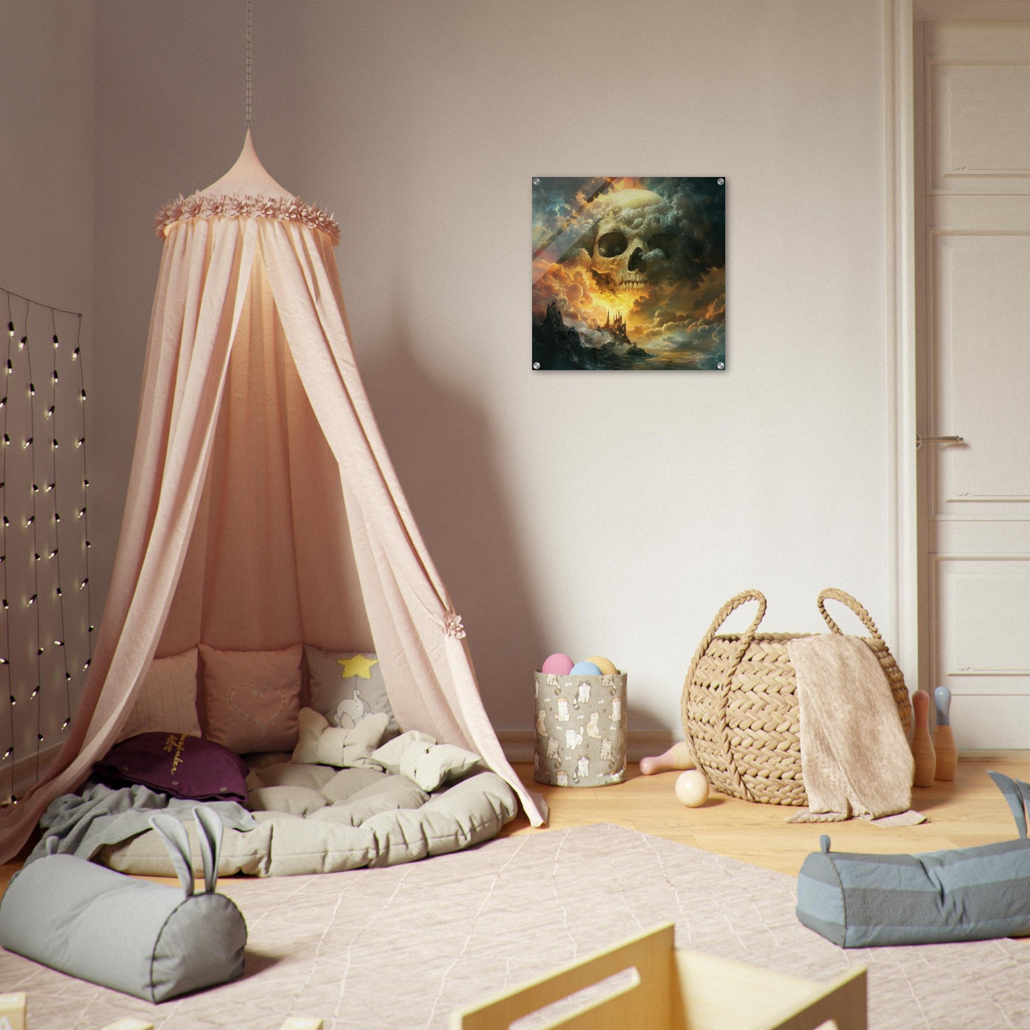 Acrylic Print Square - Death and the Afterlife A Spiritual World After 1 - Shop Ai Art WebShop - Digital Art online Store