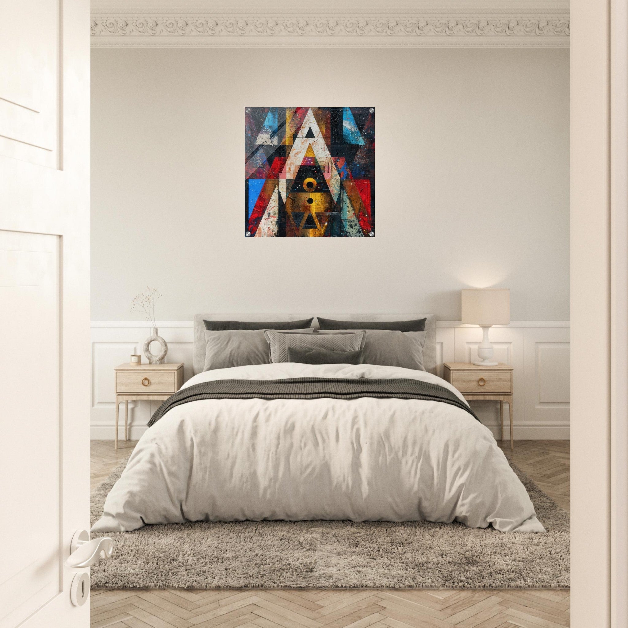 Acrylic Print Square - Free your mind abstract style 2 - Shop Ai Art WebShop - Digital Art online Store