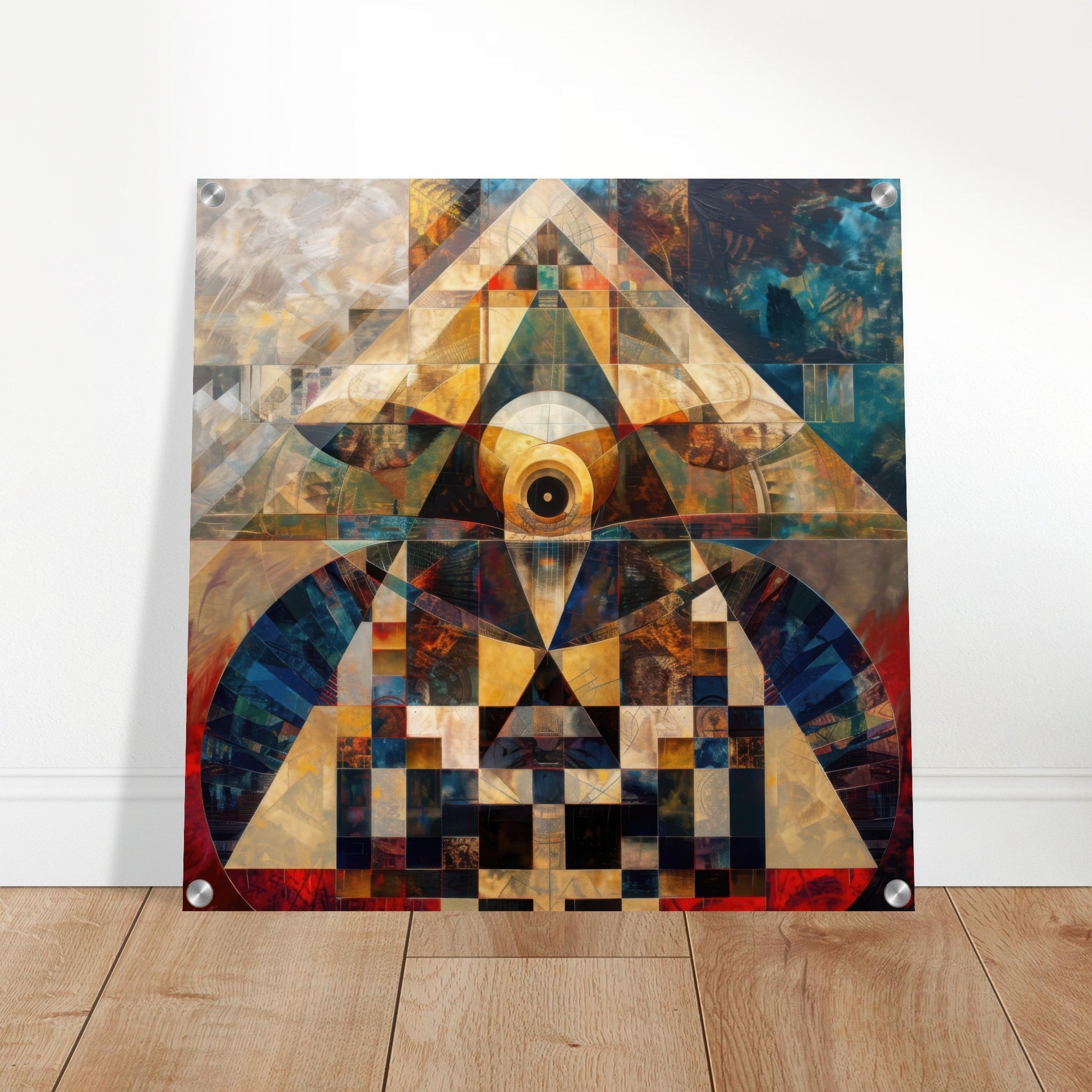 Acrylic Print Square - Free your mind abstract style 4 - Shop Ai Art WebShop - Digital Art online Store