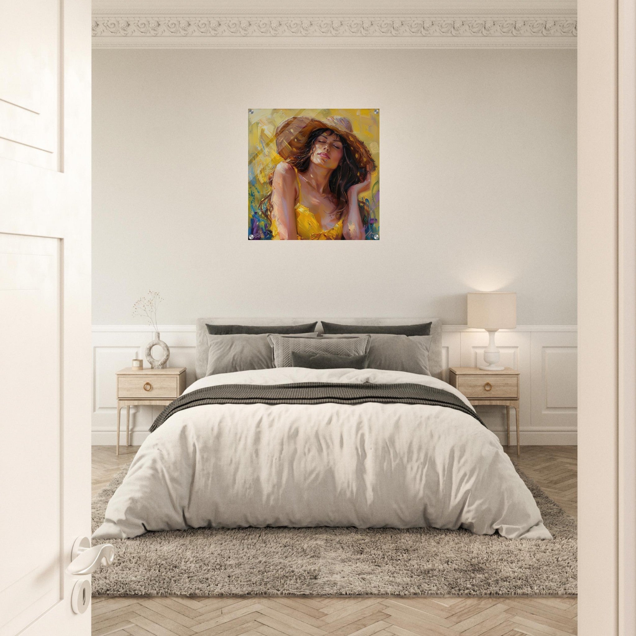 Acrylic Print Square - impressionism Hot Women - Shop Ai Art WebShop - Digital Art online Store