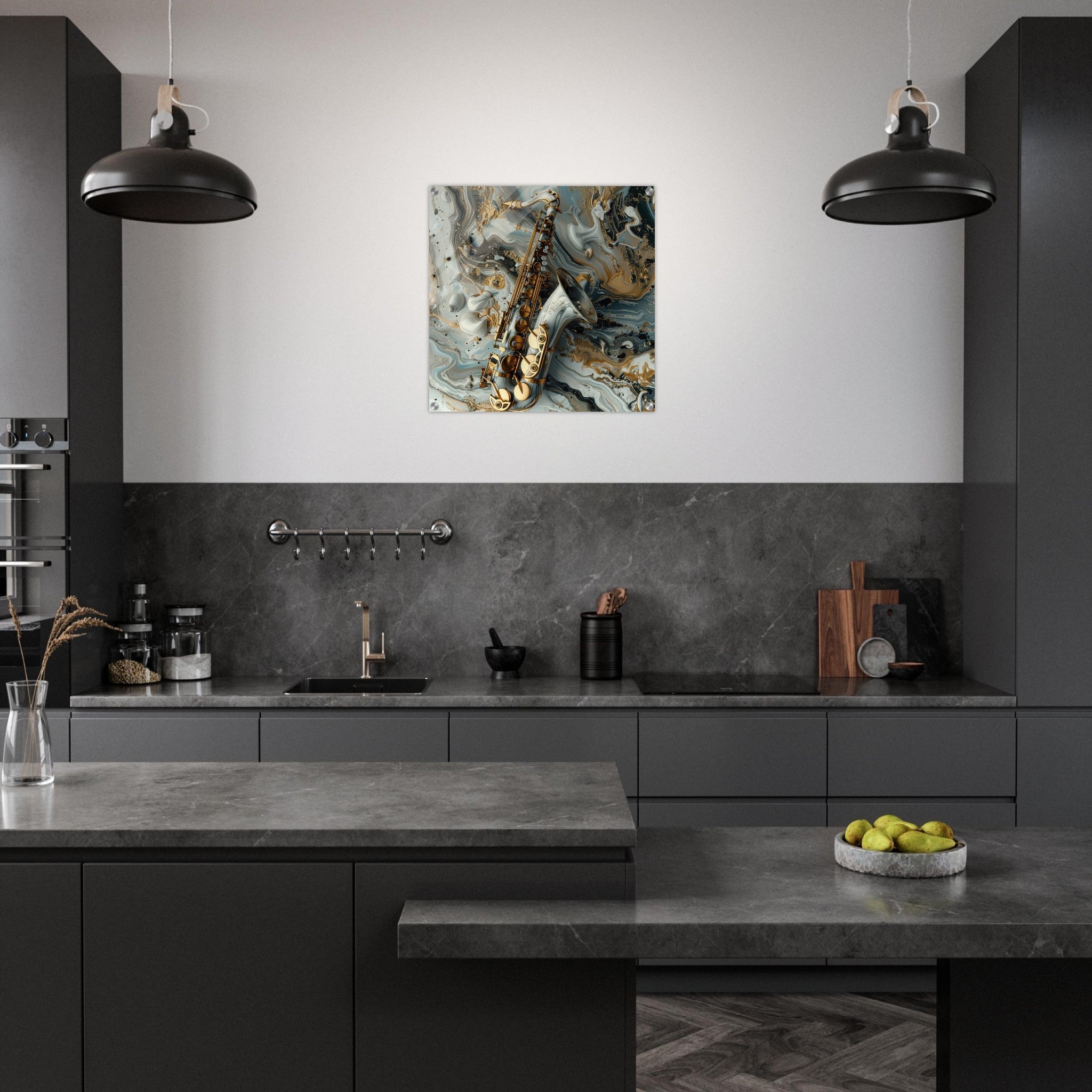 Acrylic Print Square - Music Art 2 - Shop Ai Art WebShop - Digital Art online Store