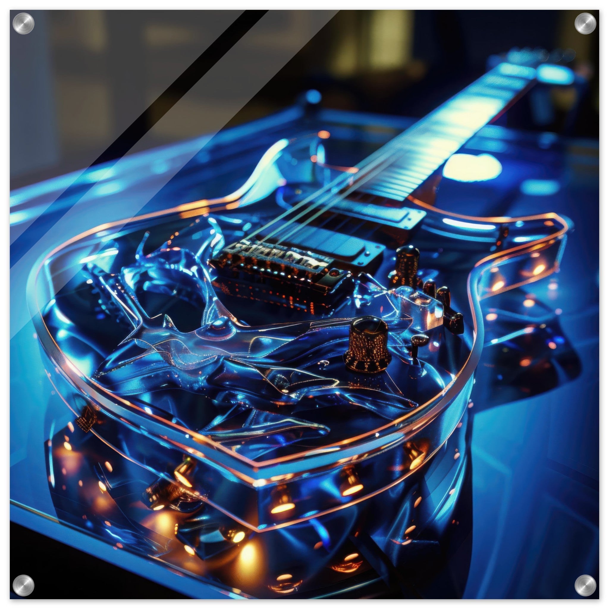 Acrylic Print Square - Music Art 6 - Shop Ai Art WebShop - Digital Art online Store