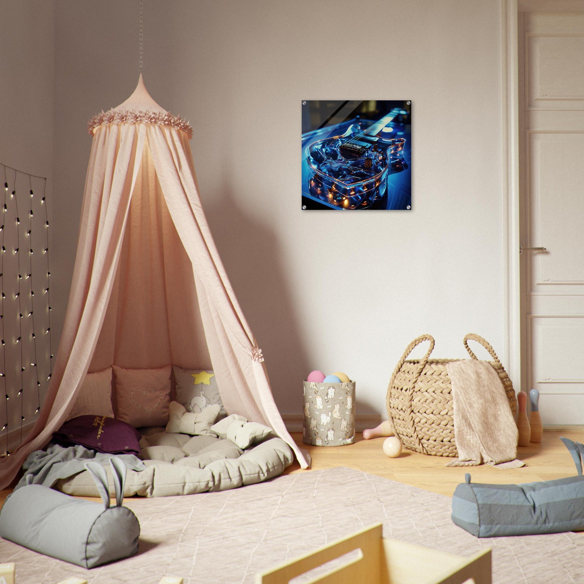 Acrylic Print Square - Music Art 6 - Shop Ai Art WebShop - Digital Art online Store