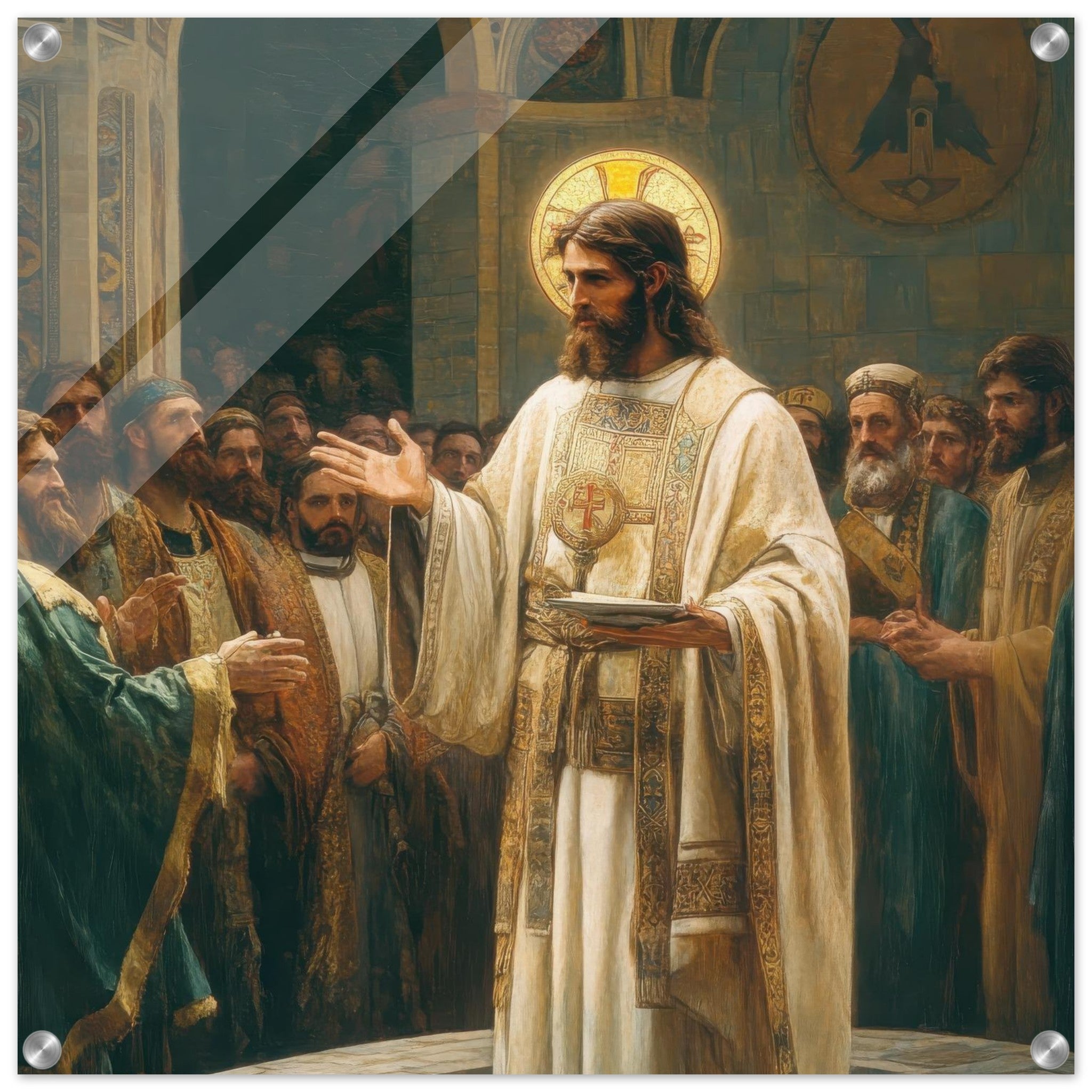 Acrylic Print Square - The Concept of Kind in Church History Analyzing 3 - Shop Ai Art WebShop - Digital Art online Store