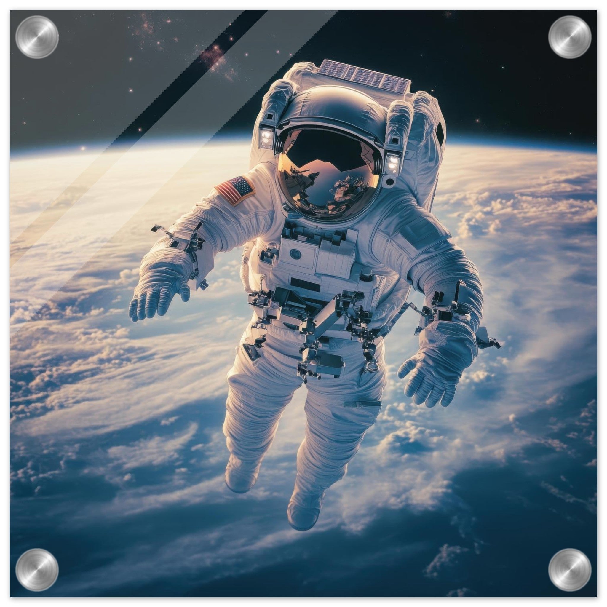 Acrylic Print Square - The psychological challenges of long 3 - Shop Ai Art WebShop - Digital Art online Store