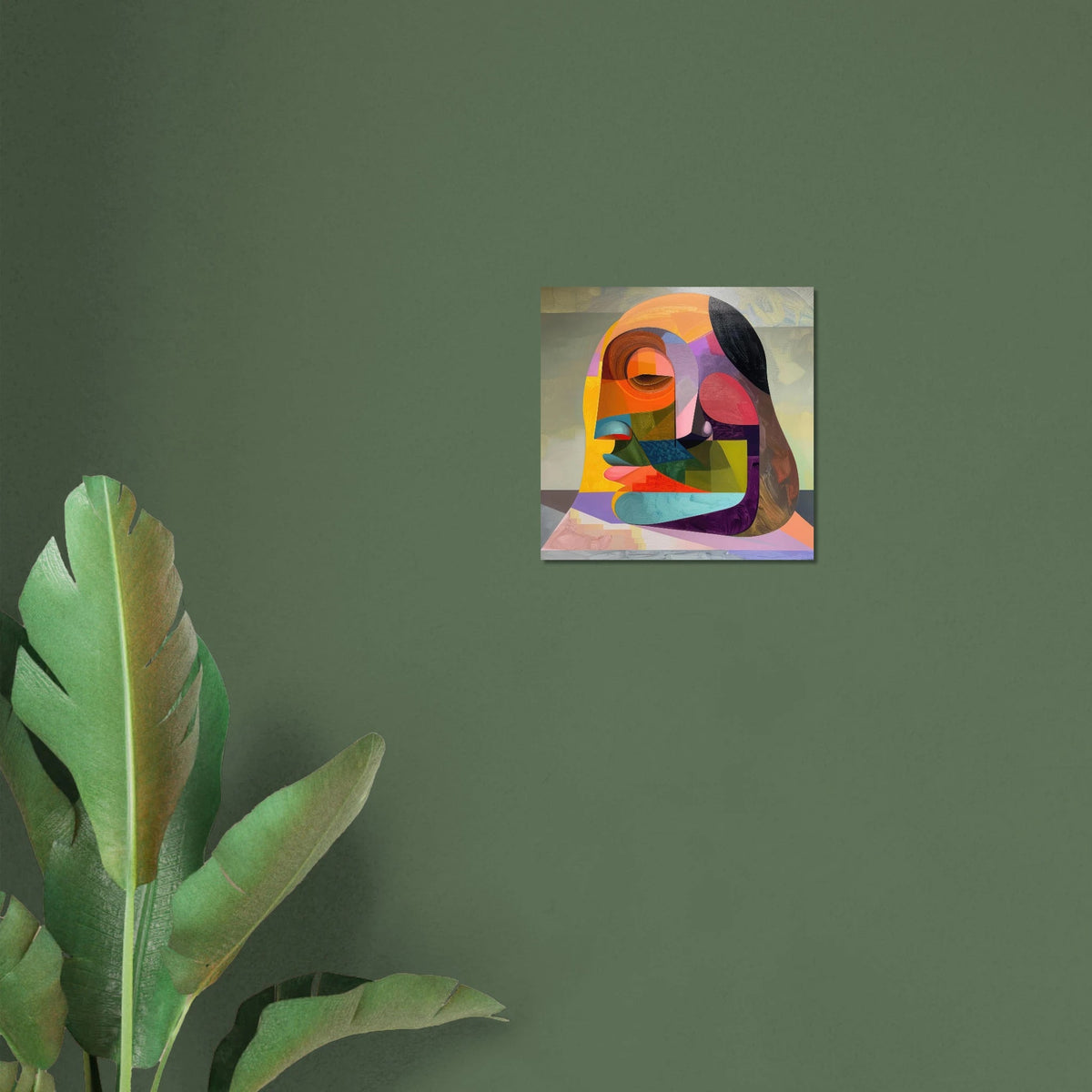 African Face in Abstract Style painting - Shop Ai Art WebShop - Digital Art online Store