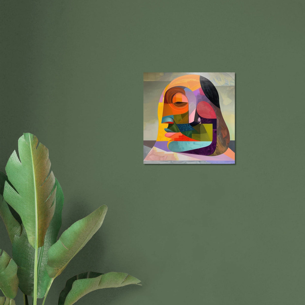African Face in Abstract Style painting - Shop Ai Art WebShop - Digital Art online Store