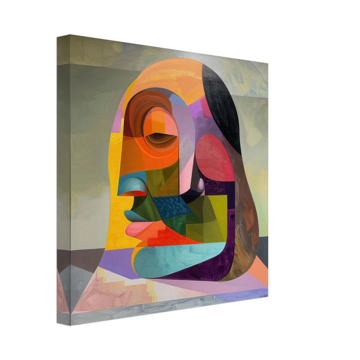 African Face in Abstract Style painting - Shop Ai Art WebShop - Digital Art online Store