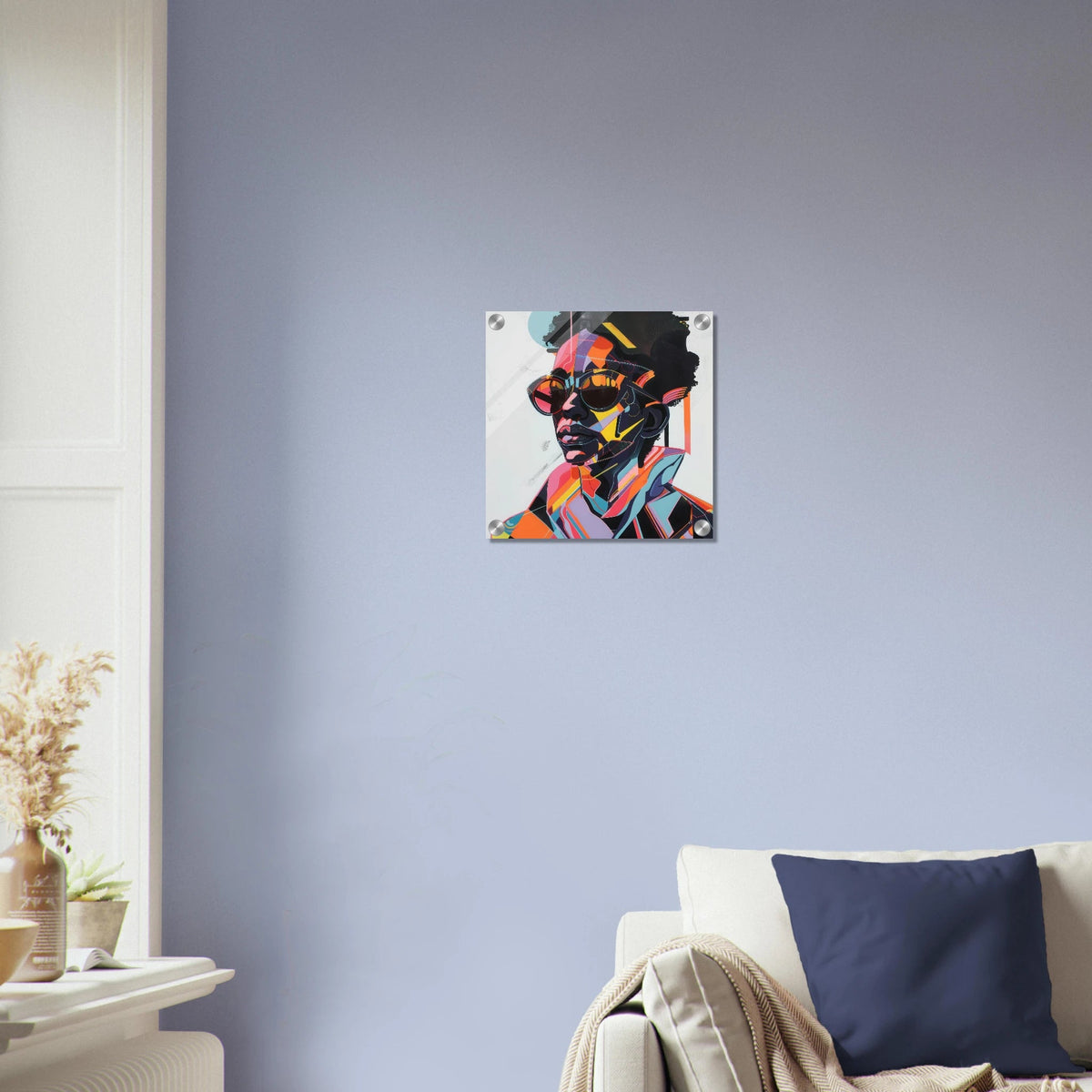 Afrofuturism swedish sharkansas in abstract styl 3 - Shop Ai Art WebShop - Digital Art online Store