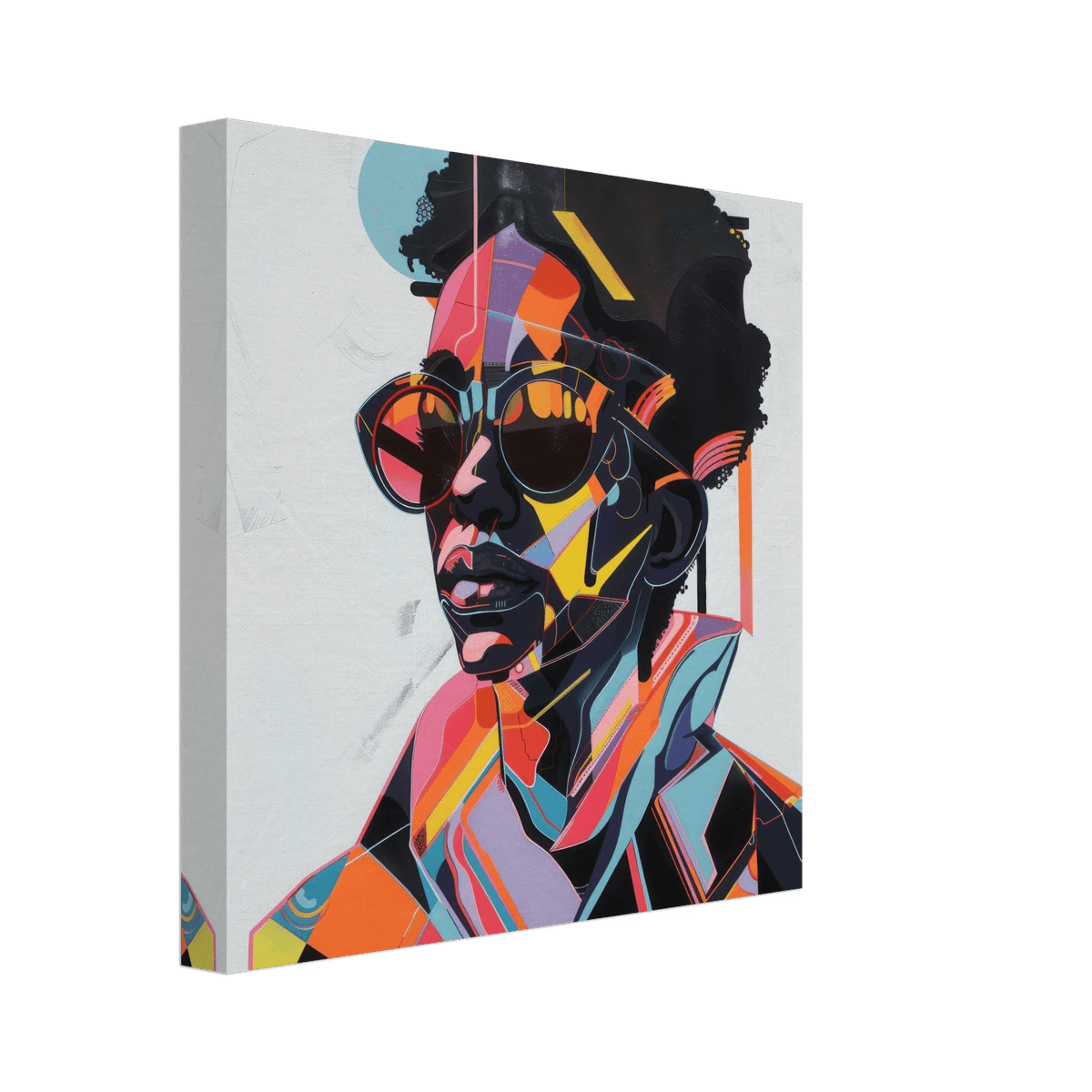 Afrofuturism swedish sharkansas in abstract styl 3 - Shop Ai Art WebShop - Digital Art online Store