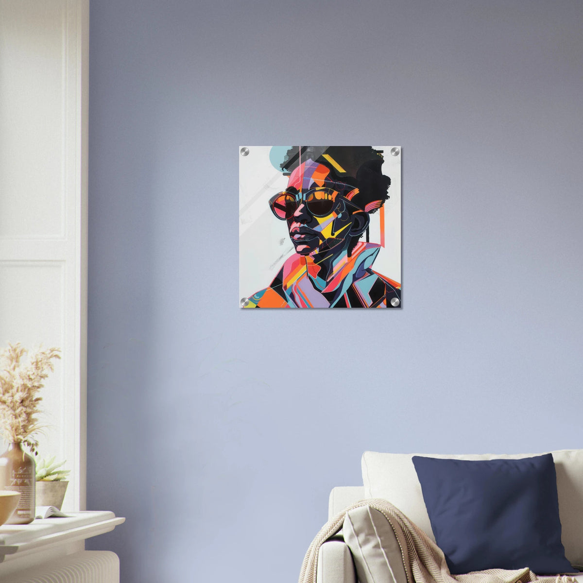 Afrofuturism swedish sharkansas in abstract styl 3 - Shop Ai Art WebShop - Digital Art online Store