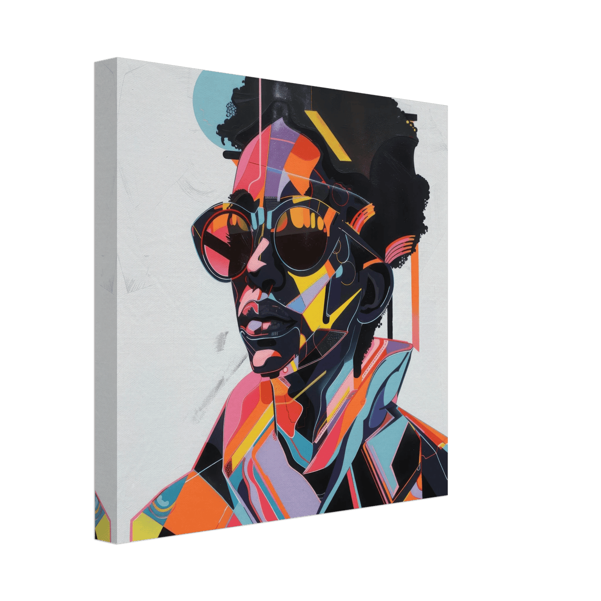 Afrofuturism swedish sharkansas in abstract styl 3 - Shop Ai Art WebShop - Digital Art online Store