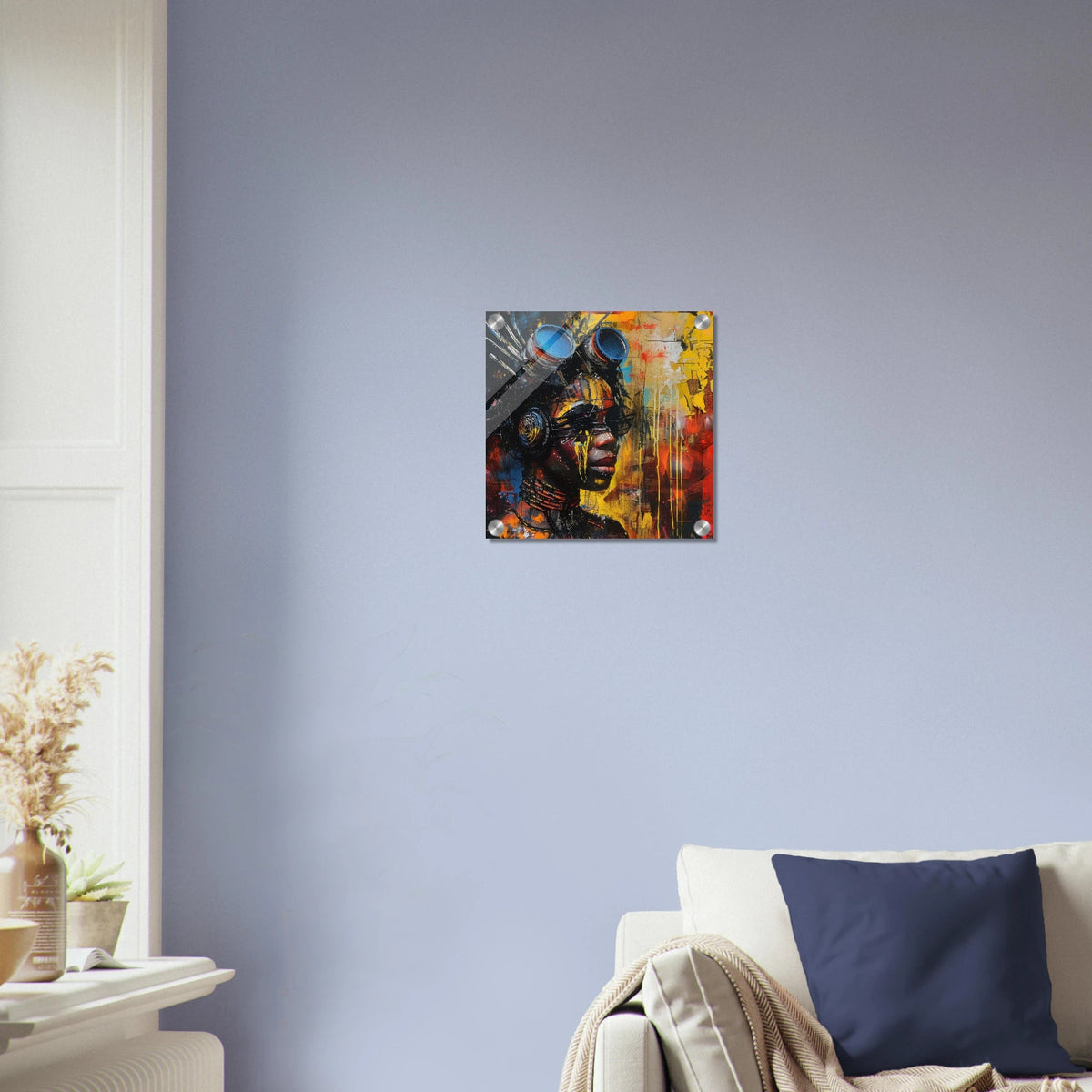 Afrofuturism swedish sharkansas in abstract styl 7 - Shop Ai Art WebShop - Digital Art online Store