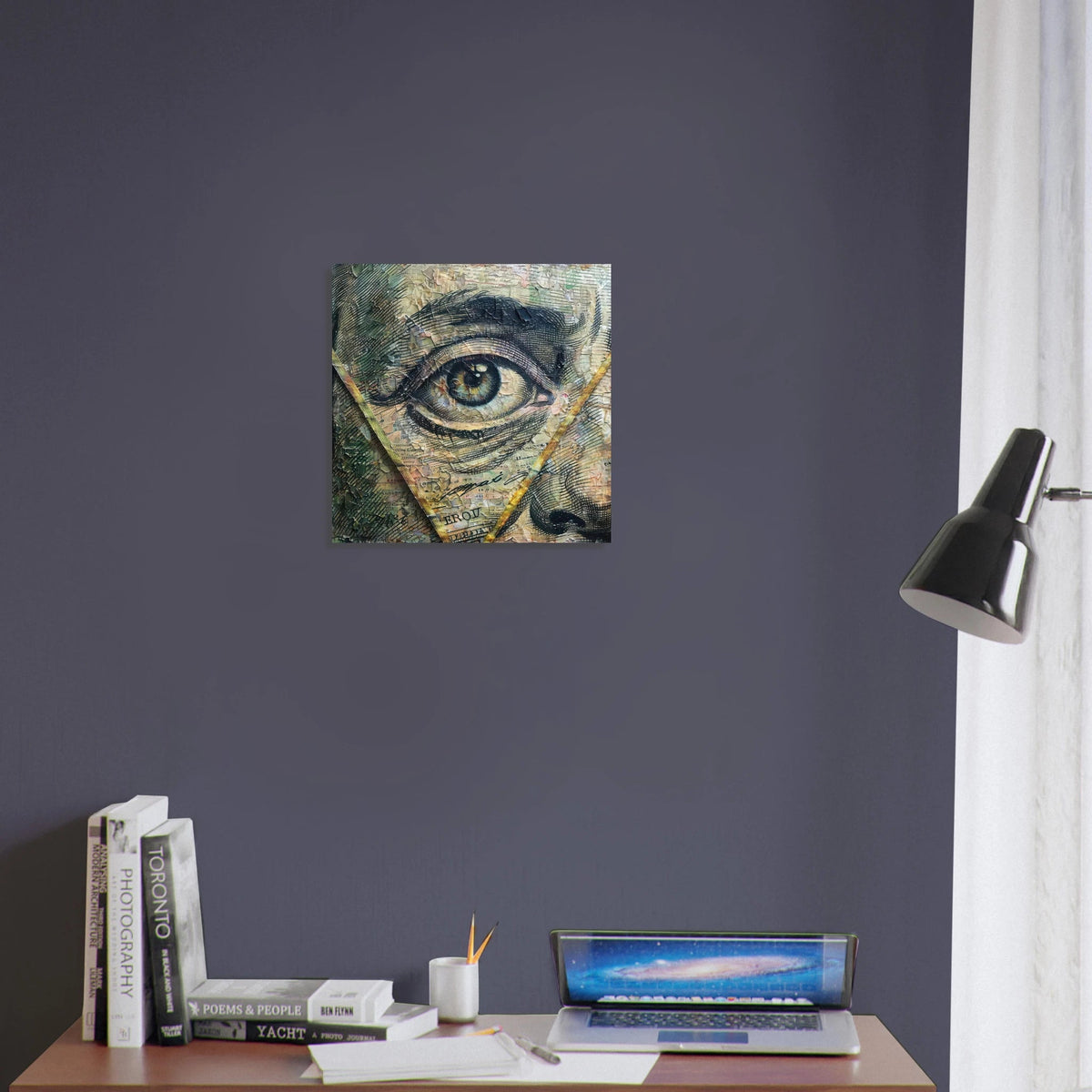 All seeing eye in a 1 dollar bill abstract art - Shop Ai Art WebShop - Digital Art online Store