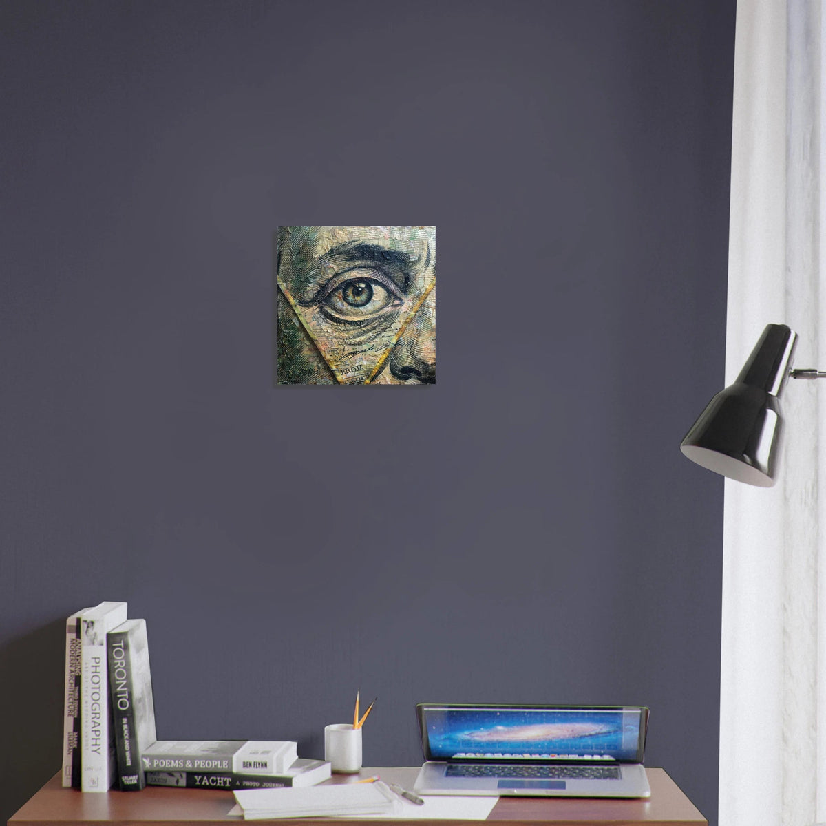 All seeing eye in a 1 dollar bill abstract art - Shop Ai Art WebShop - Digital Art online Store