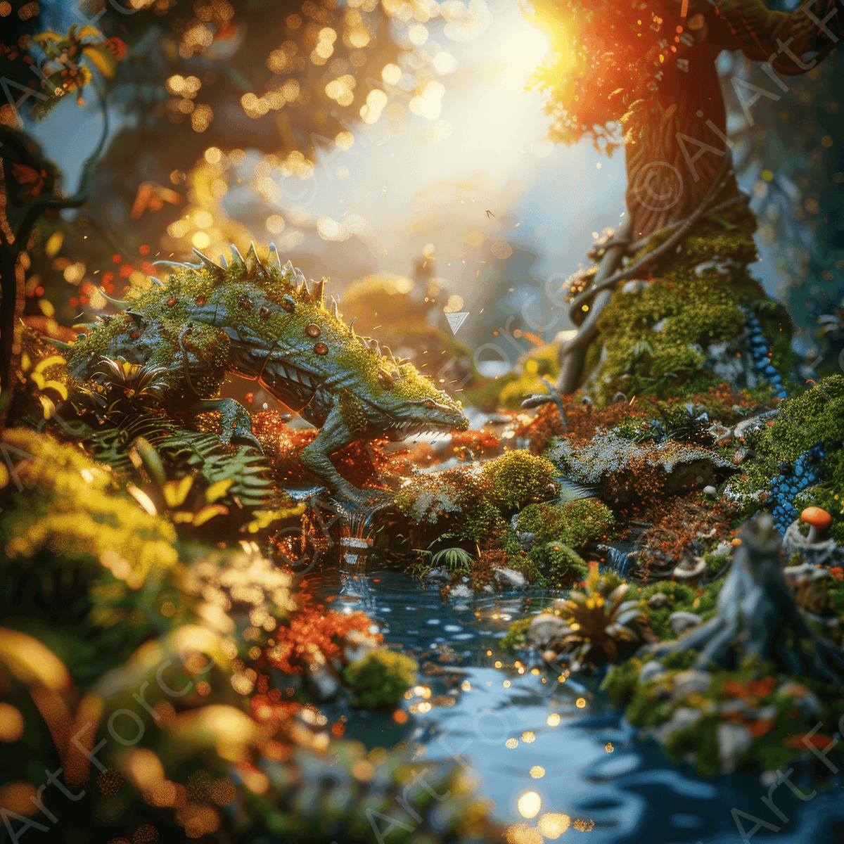 Amazing fantasy world with fantasy creatures 55m - Shop Ai Art WebShop - Digital Art online Store