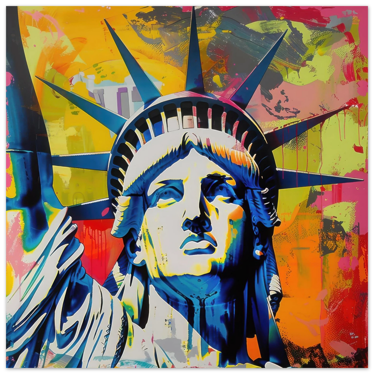 American pop art abstract art style - Shop Ai Art WebShop - Digital Art online Store