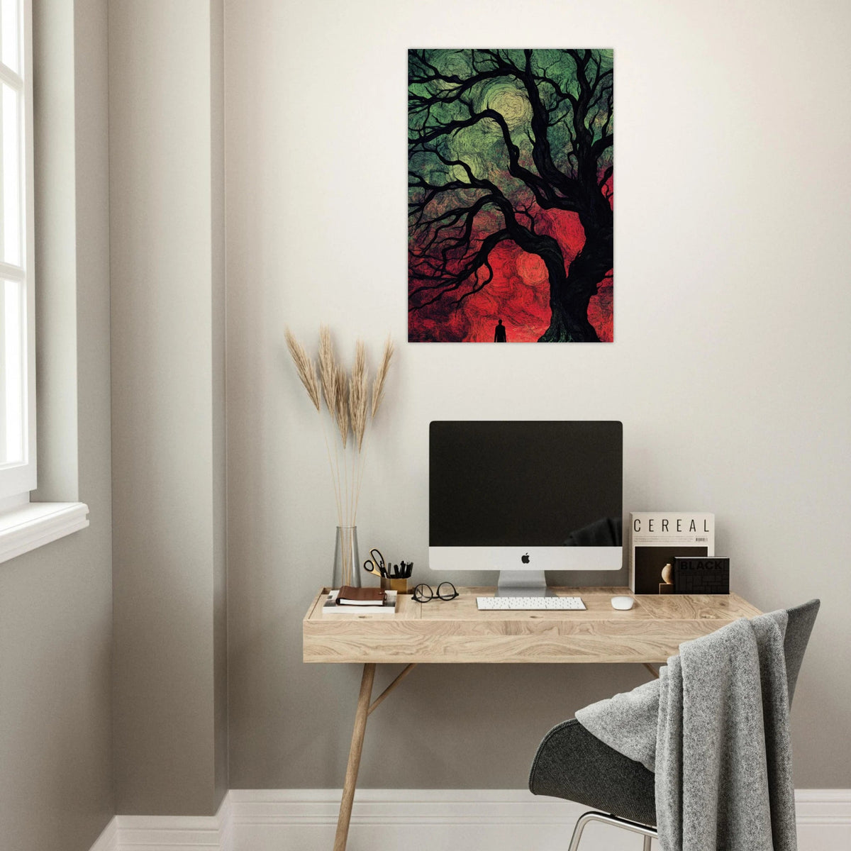 Ancient trees twist into monstrous contorted fig 1 - Shop Ai Art WebShop - Digital Art online Store